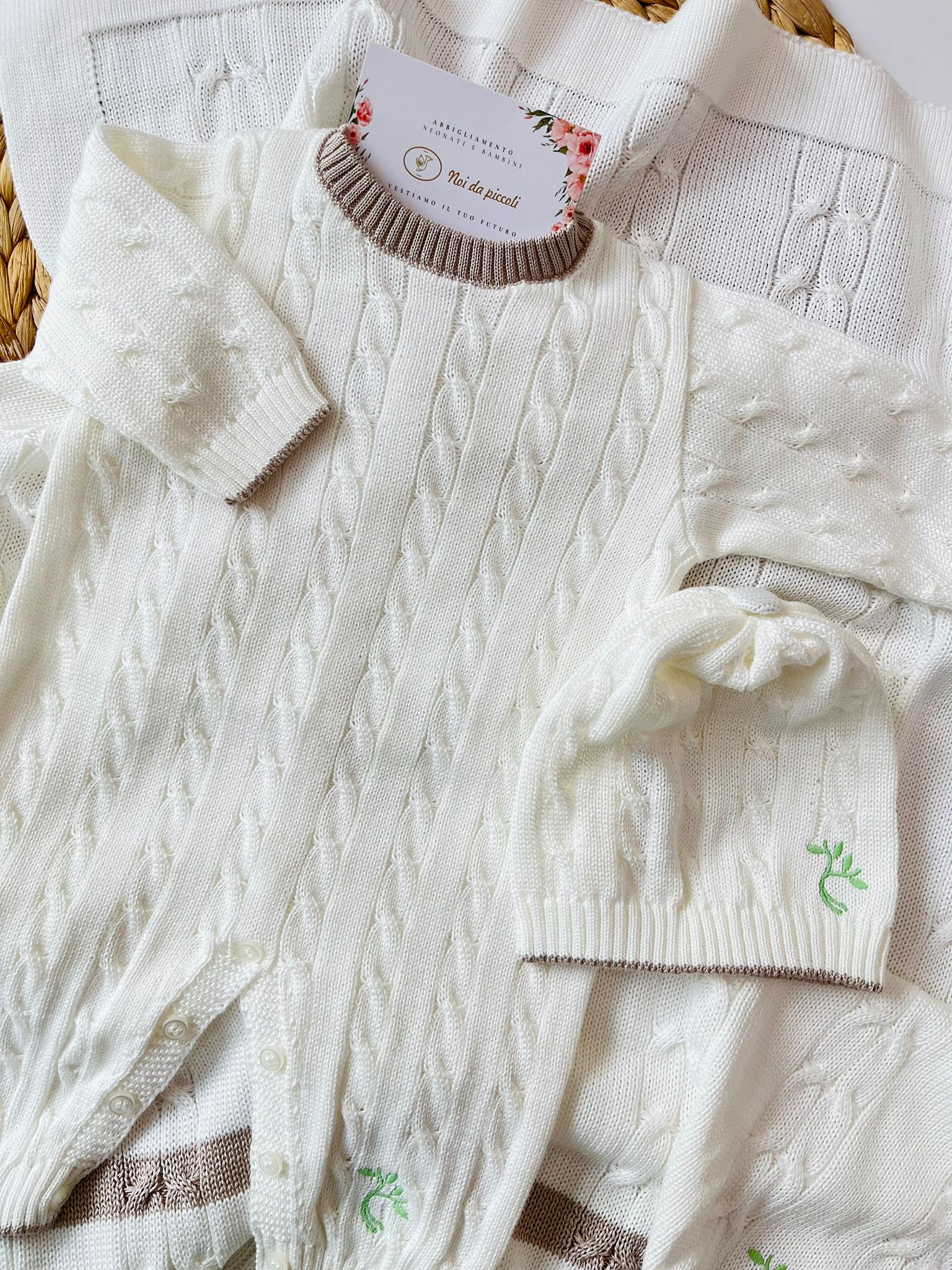 SET COORDINATO RADICI VANIGLIA - Noi da piccoli