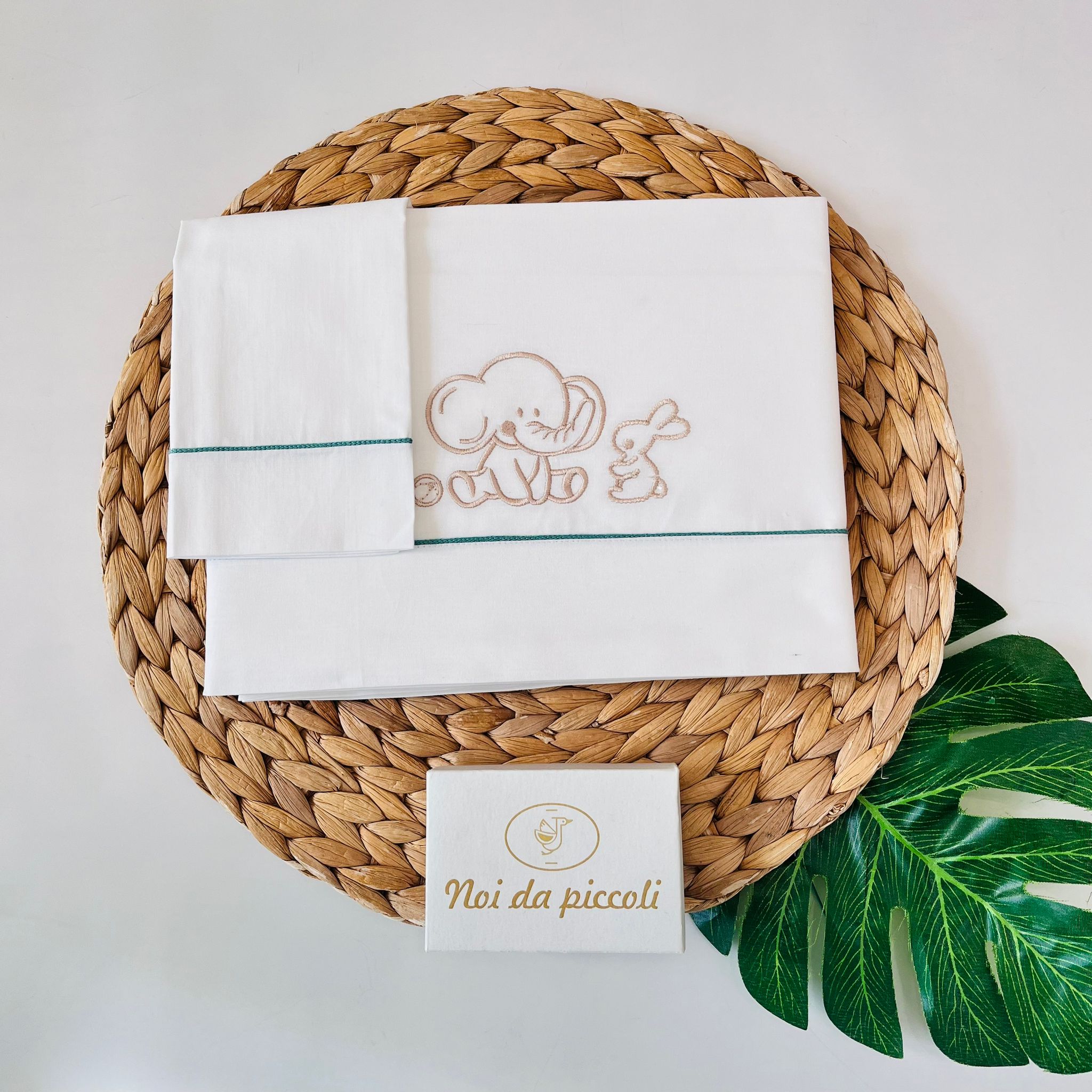 SET LENZUOLA 100 % COTONE BIANCO - Noi da piccoli