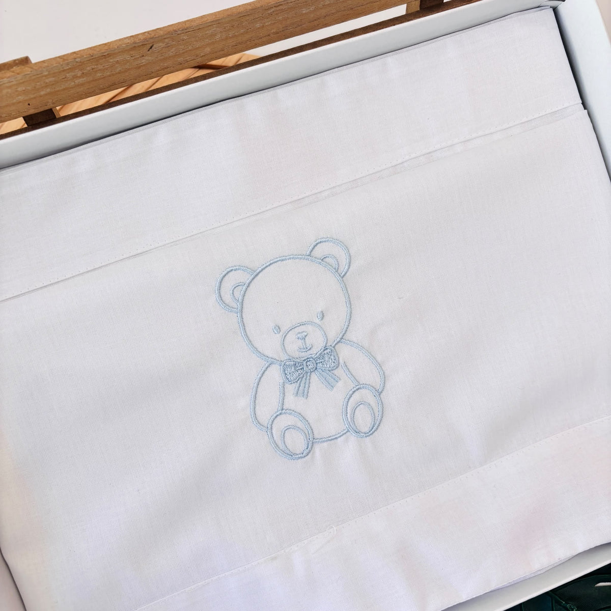 set lenzuola 100 % COTONE Bianco Cielo - Noi da piccoli