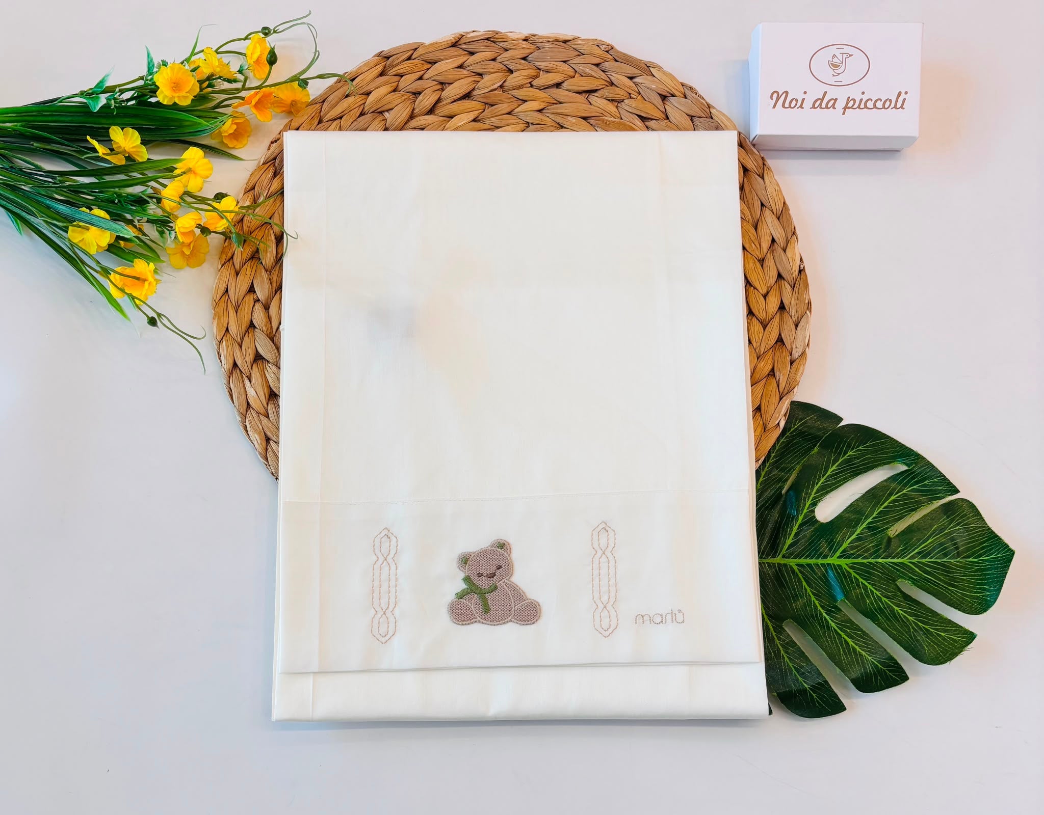SET LENZUOLA 100 % COTONE PANNA - Noi da piccoli