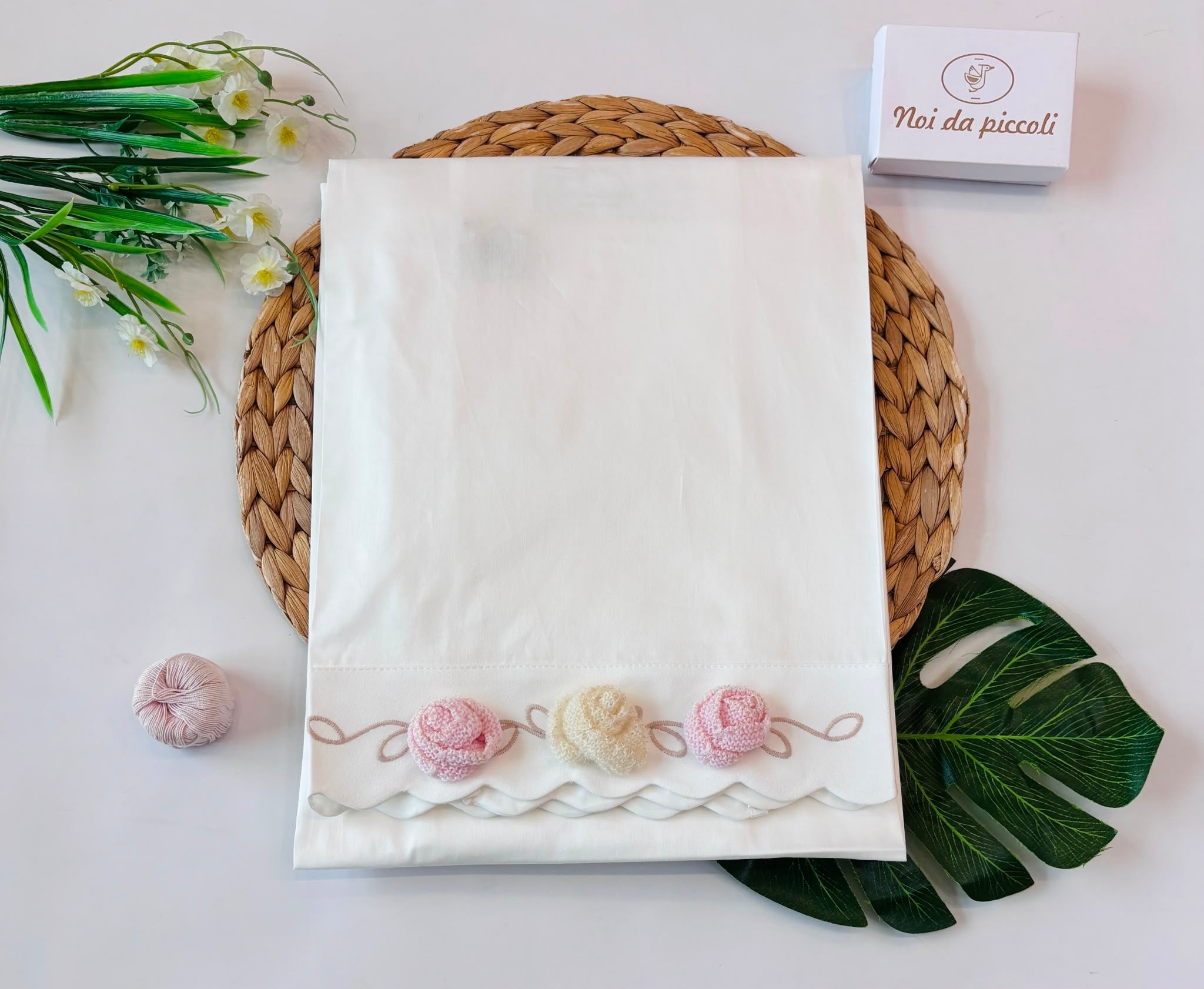 SET LENZUOLA 100 % COTONE PANNA - Noi da piccoli
