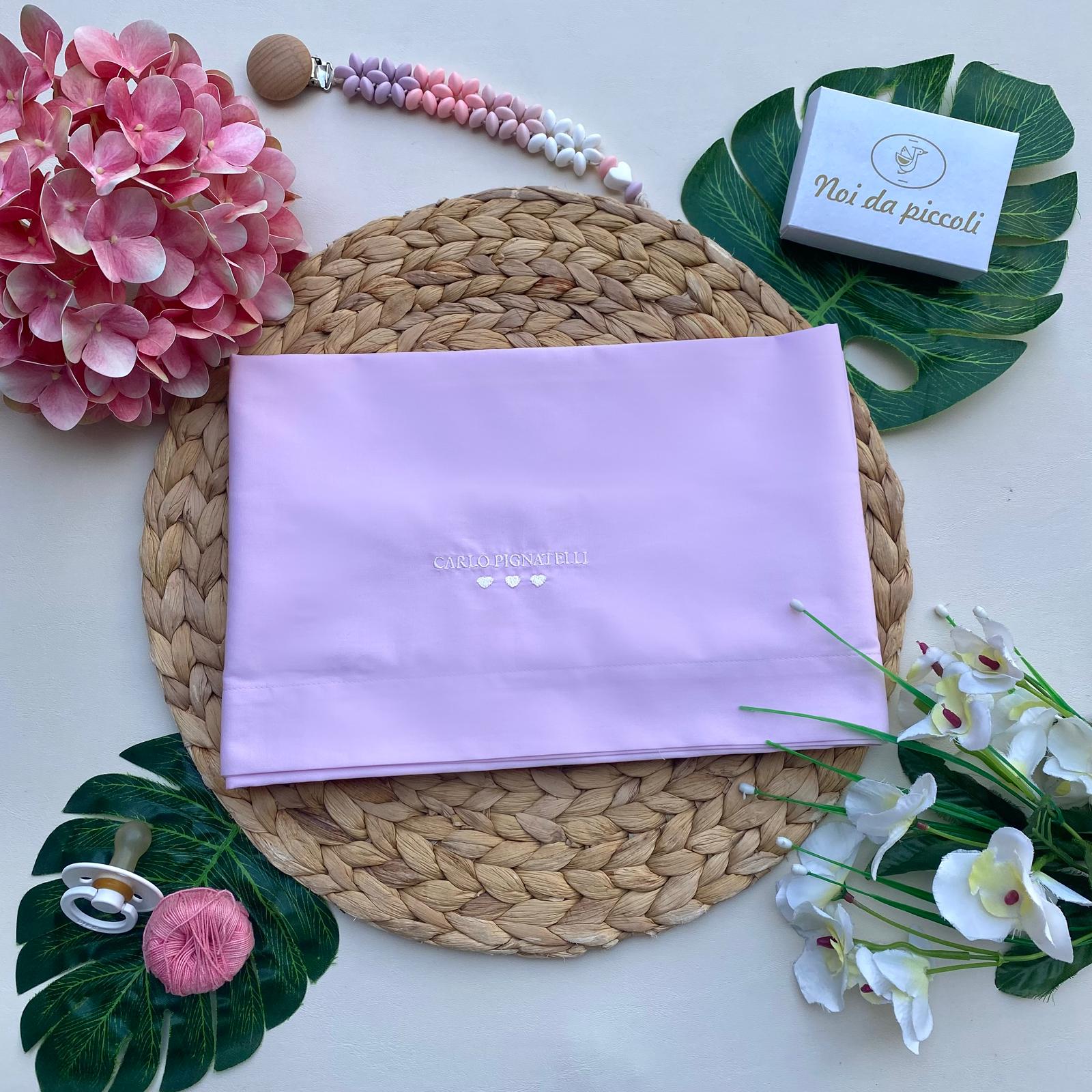 set lenzuola Cotone ROSA - Noi da piccoli