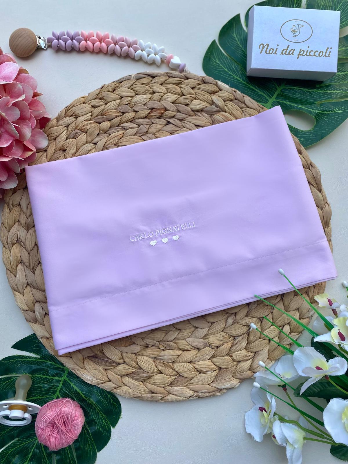 set lenzuola Cotone ROSA - Noi da piccoli