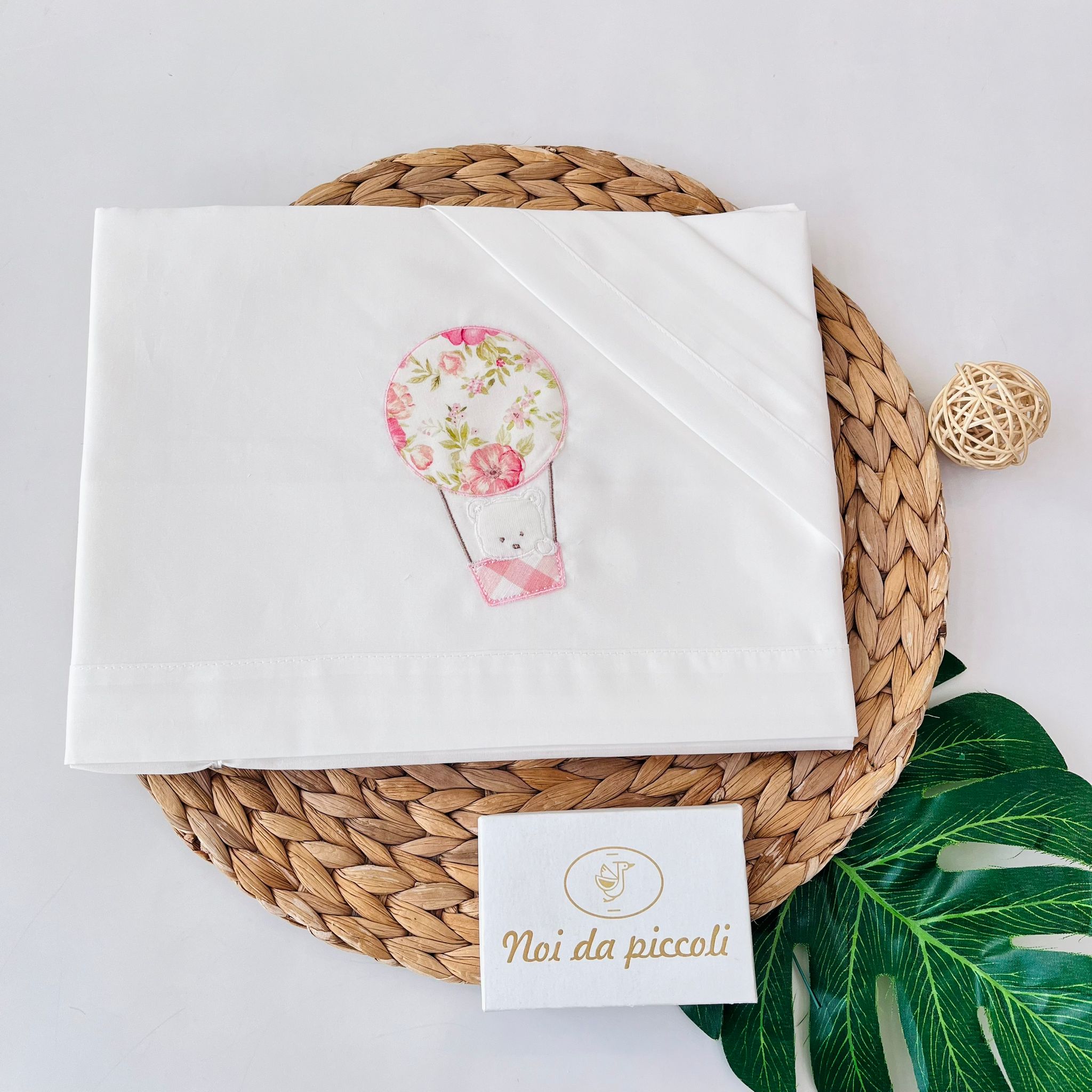 SET LENZUOLA ORSETTO 100 % COTONE PANNA - Noi da piccoli