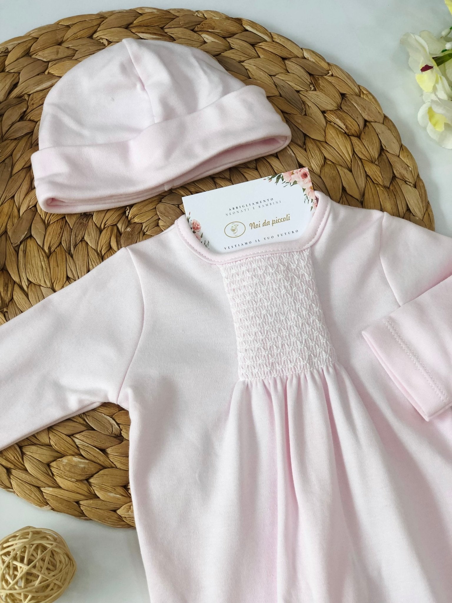 SET NASCITA CALDO COTONE ROSA - Noi da piccoli