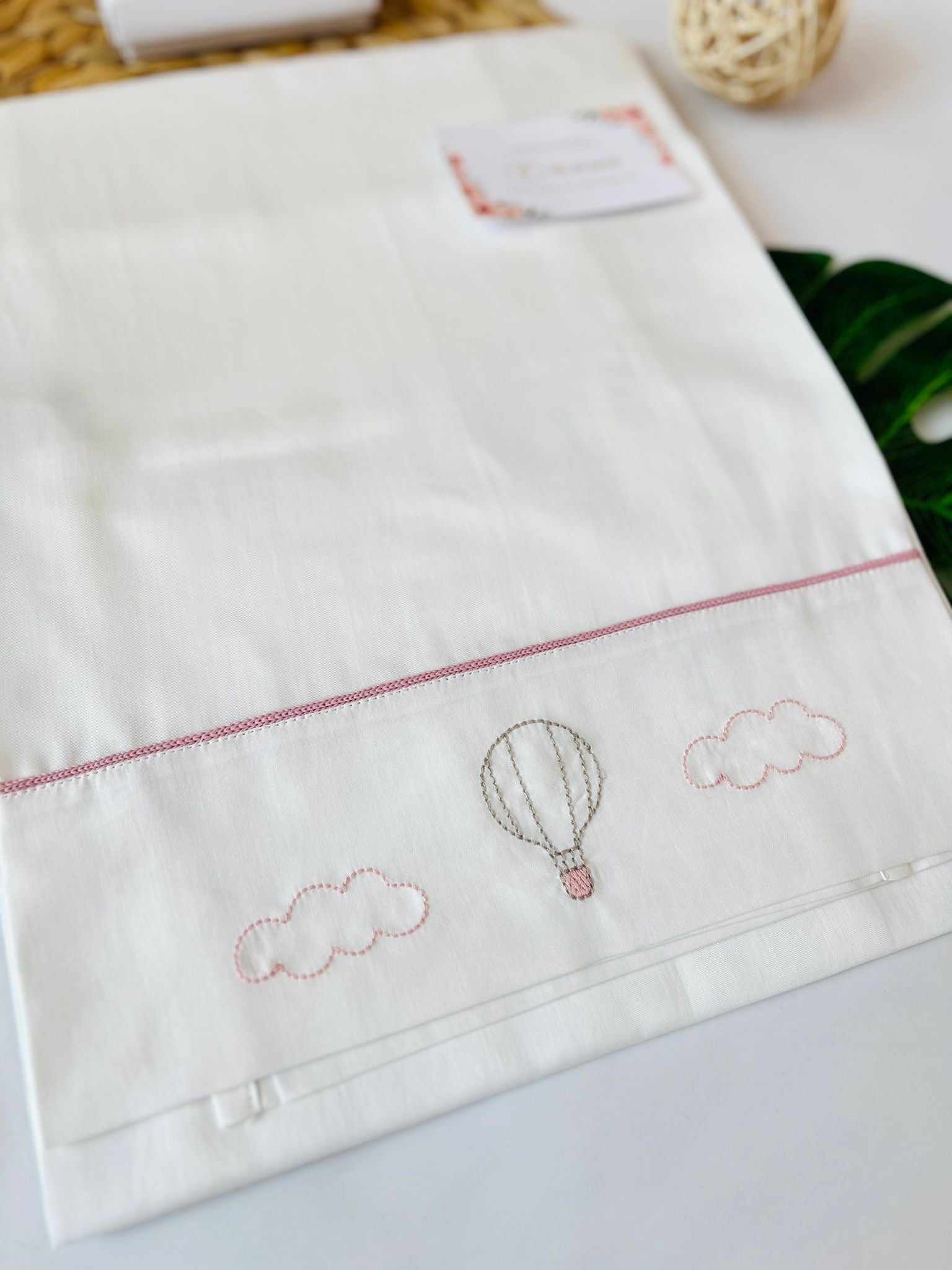 SETL LENZUOLO MONGOLFIERA BIANCO - Noi da piccoli