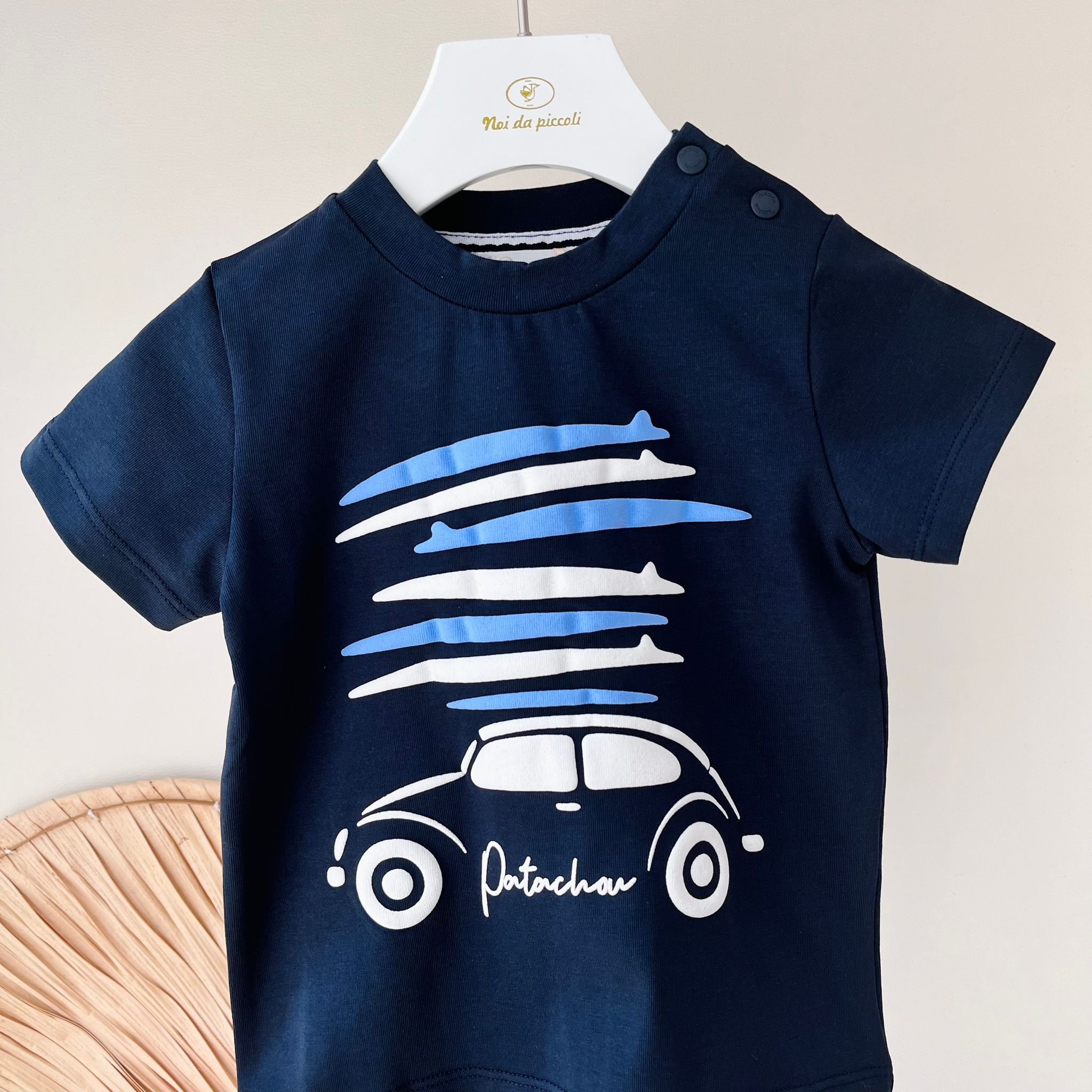T - SHIRT BLU MAGGIOLINO COTONE - Noi da piccoli