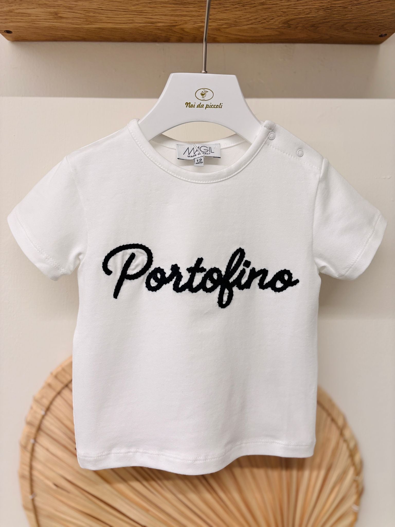 T - SHIRT IN COTONE BIANCO - Noi da piccoli