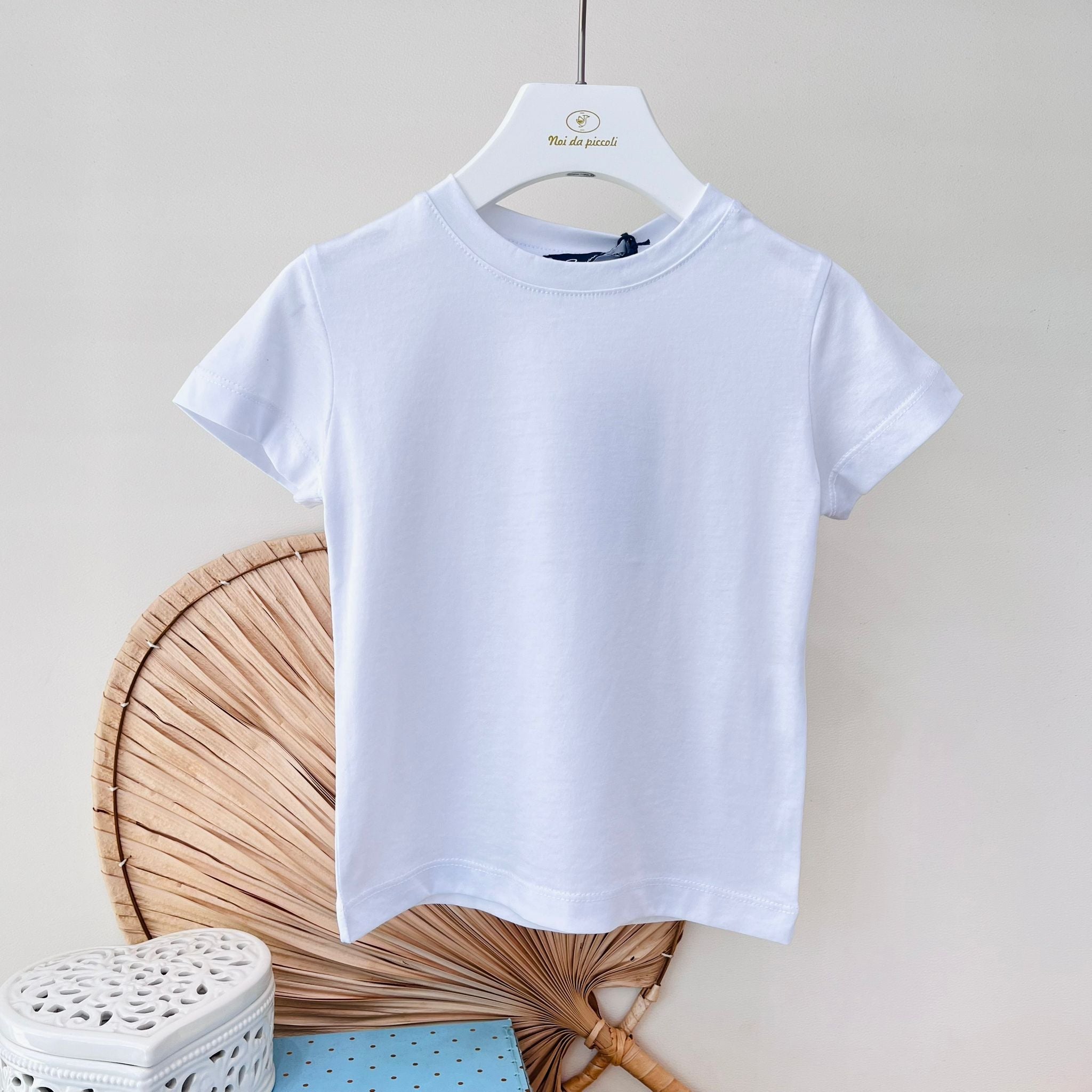T - SHIRT IN COTONE BIANCO - Noi da piccoli