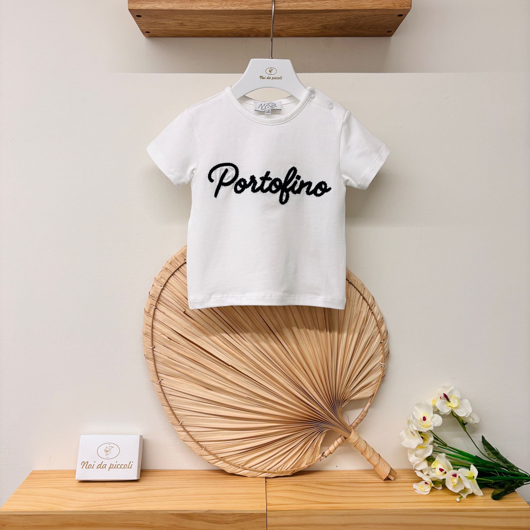 T - SHIRT IN COTONE BIANCO - Noi da piccoli