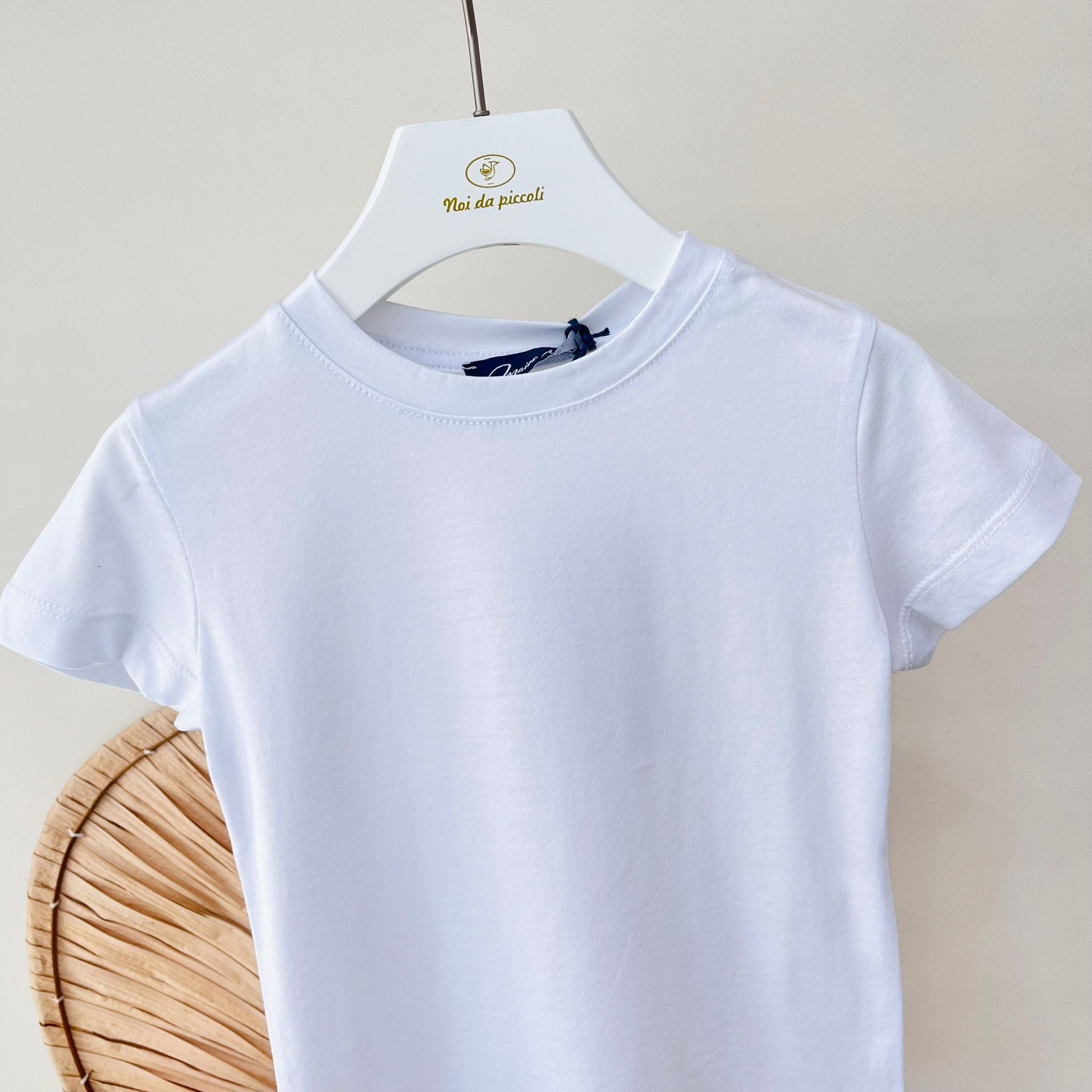 T - SHIRT IN COTONE BIANCO - Noi da piccoli