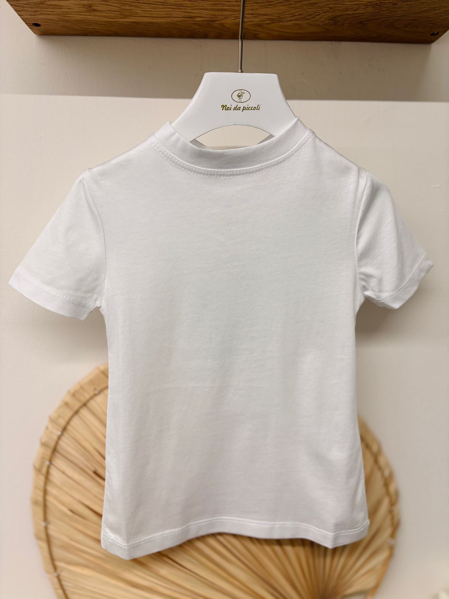 T - SHIRT IN COTONE BIANCO - Noi da piccoli