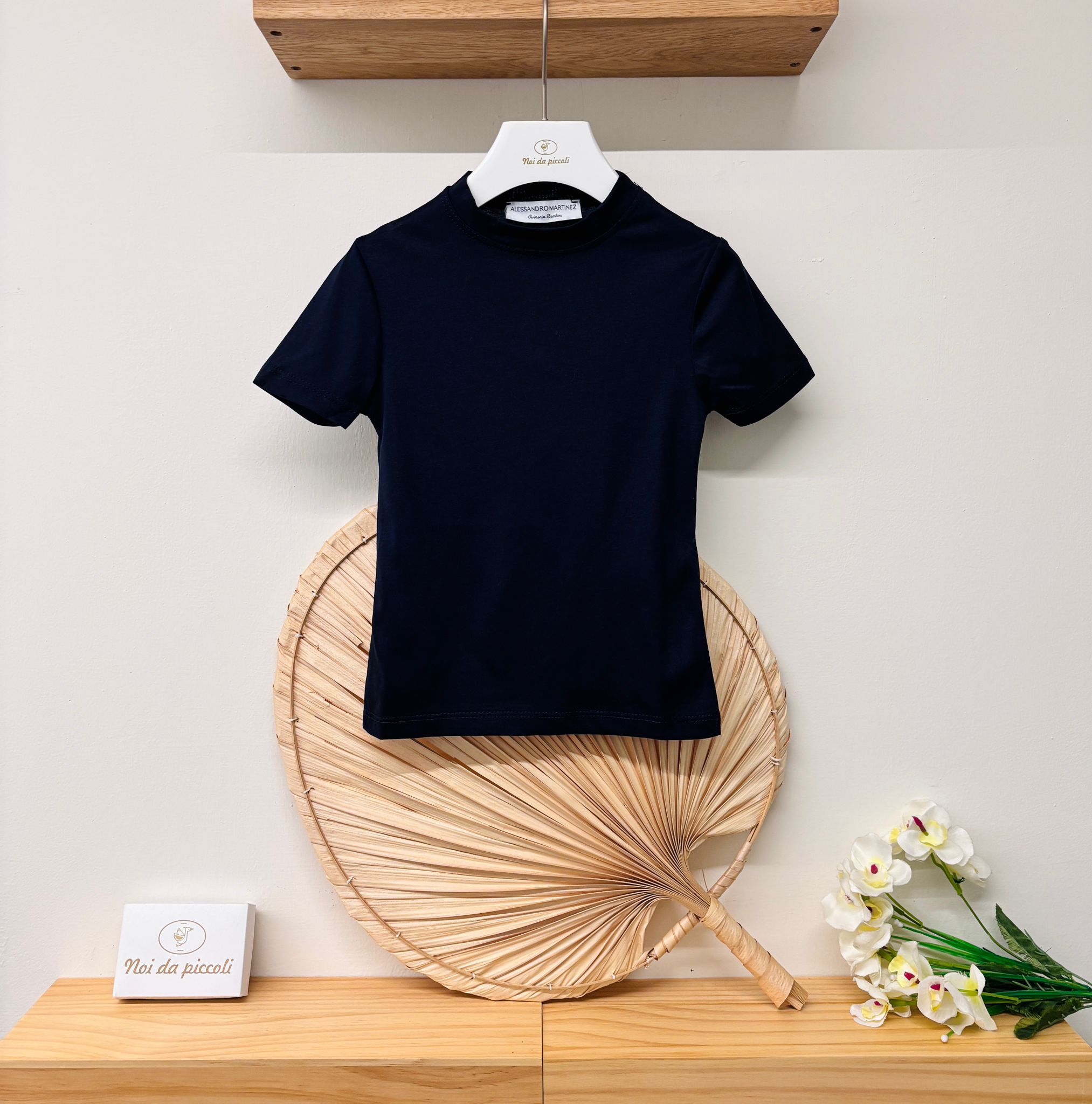 T - SHIRT IN COTONE BLU - Noi da piccoli