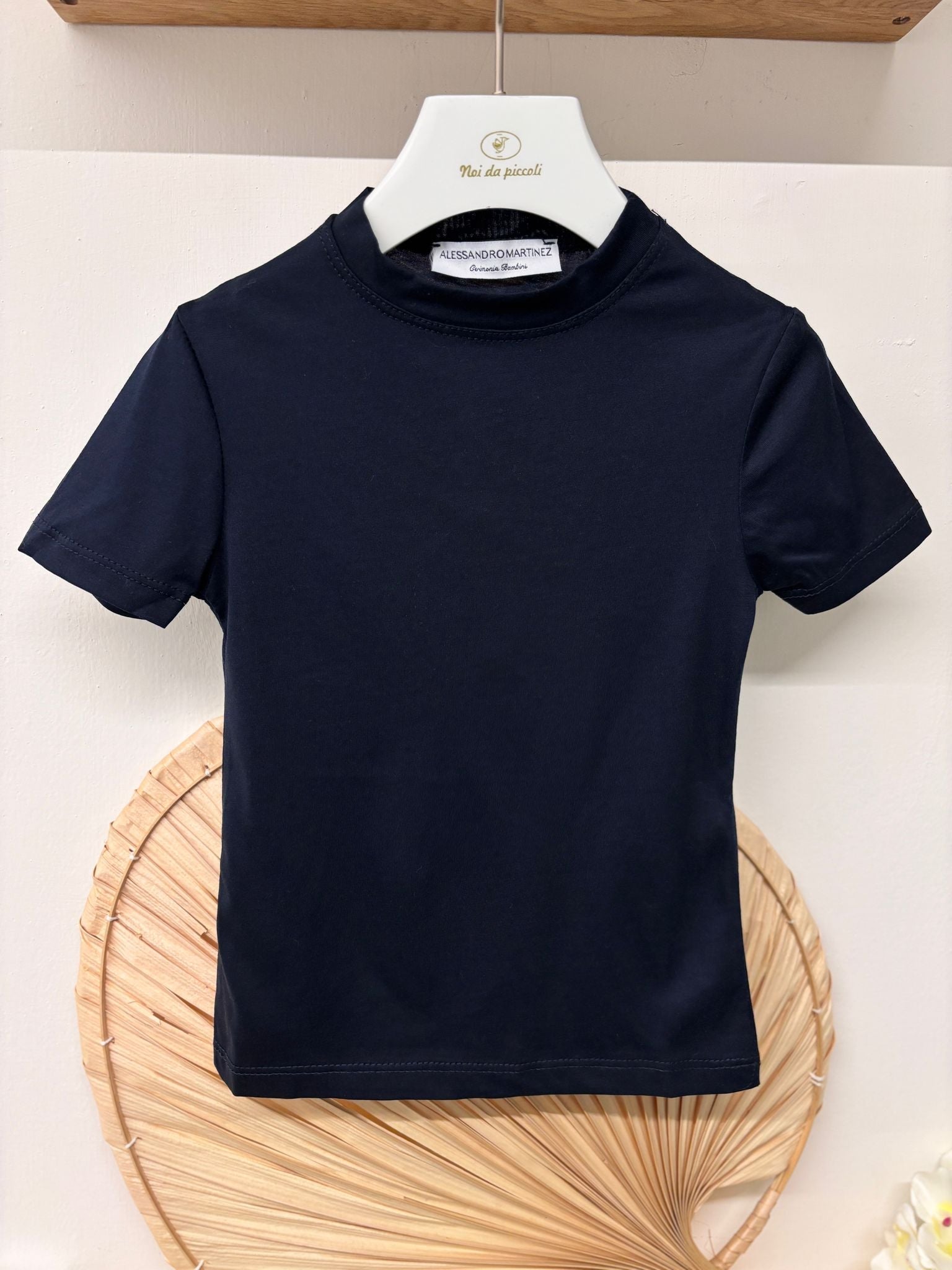 T - SHIRT IN COTONE BLU - Noi da piccoli