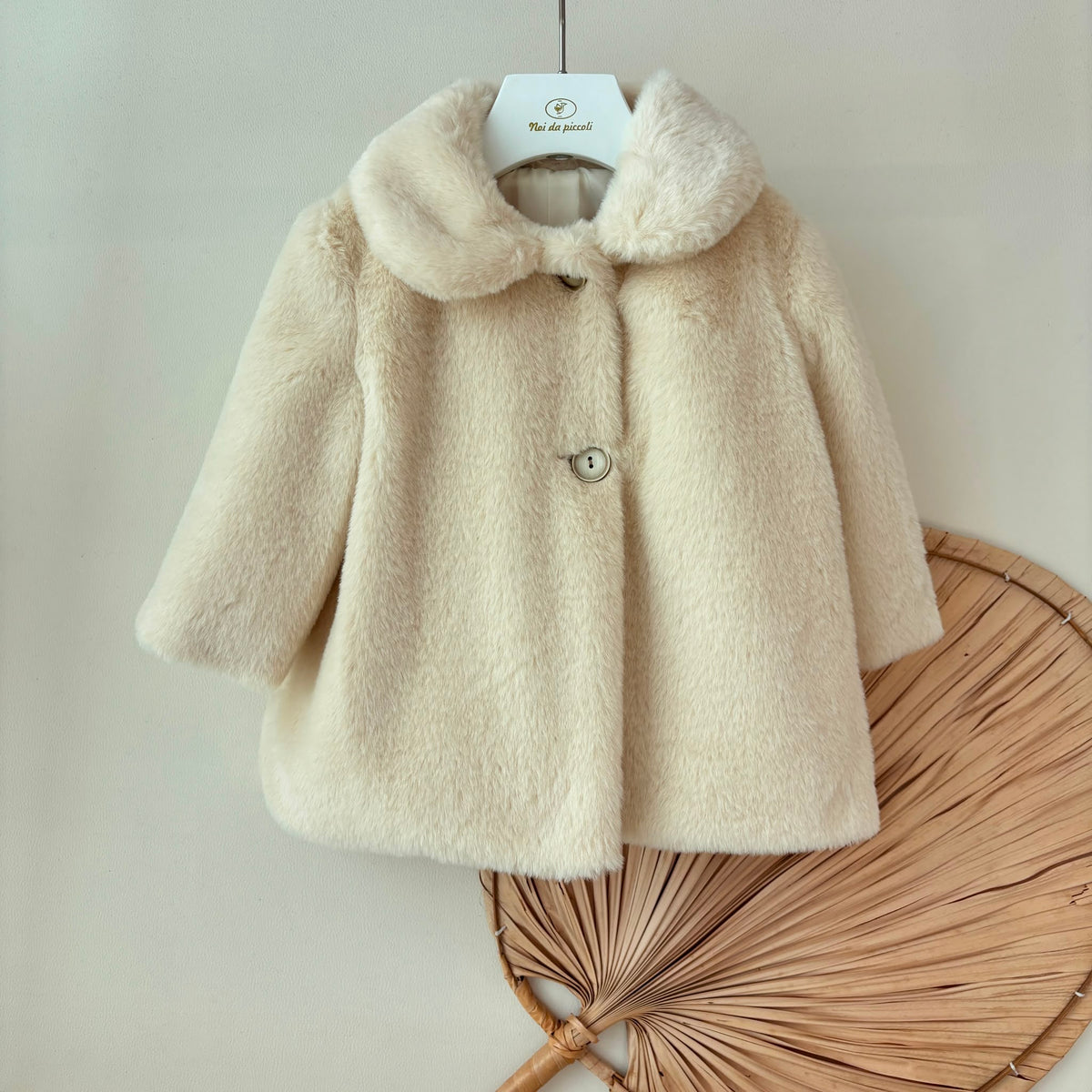 CAPPOTTO IN PELLICCETTA BEIGE