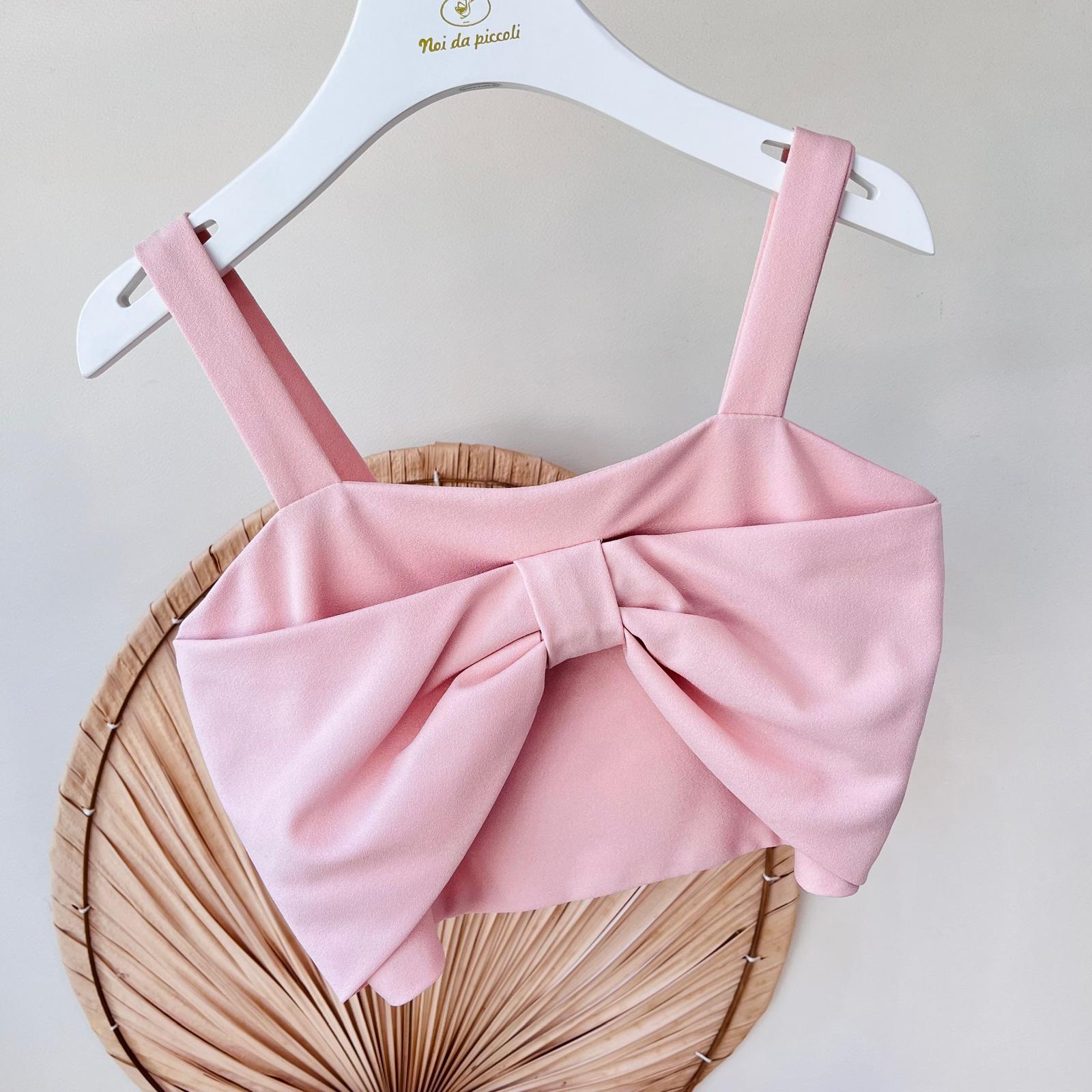 TOP CON PANTAGONNA ROSA - Noi da piccoli