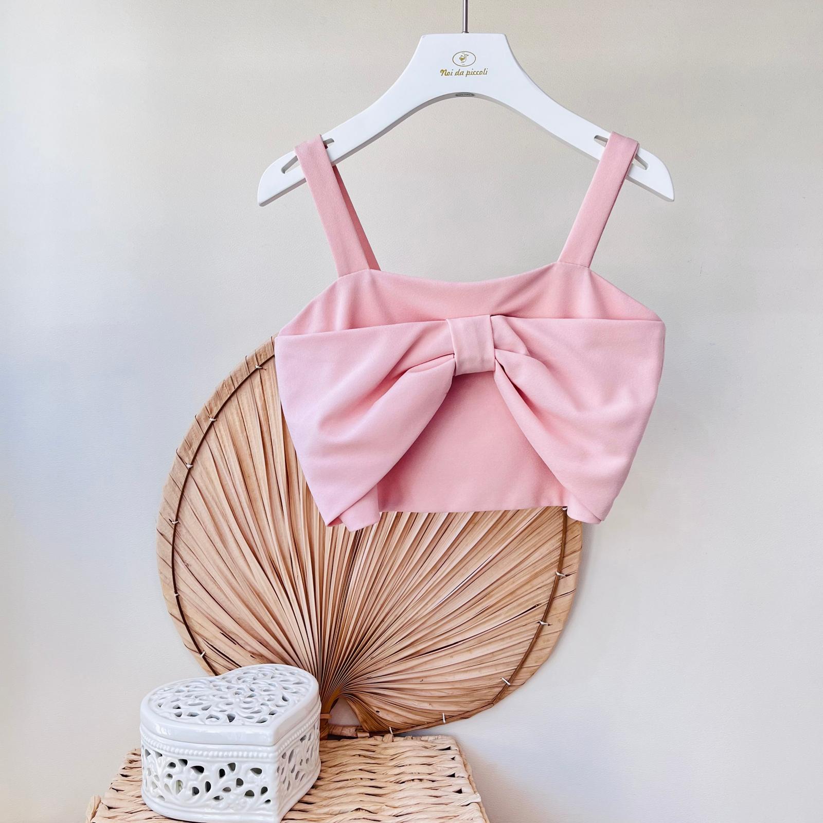 TOP CON PANTAGONNA ROSA - Noi da piccoli