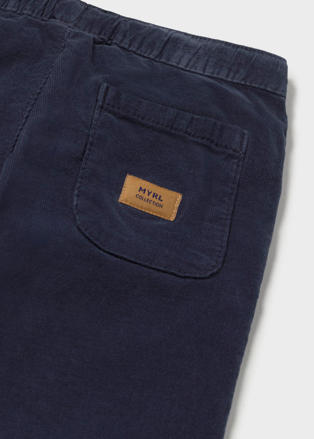 PANTALONE IN VELLUTO BLU