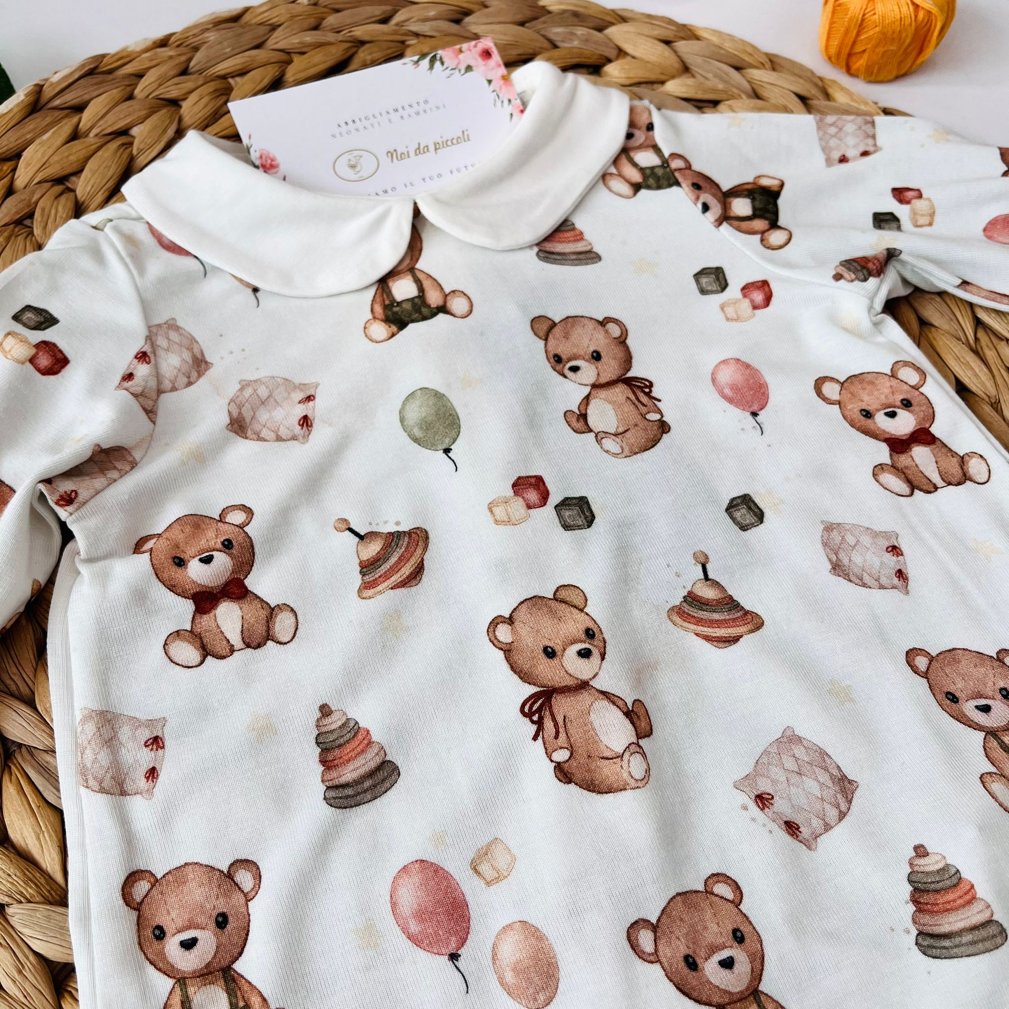 TUTINA 100% BAMBOO BIANCO ORSETTO VINTAGE - Noi da piccoli