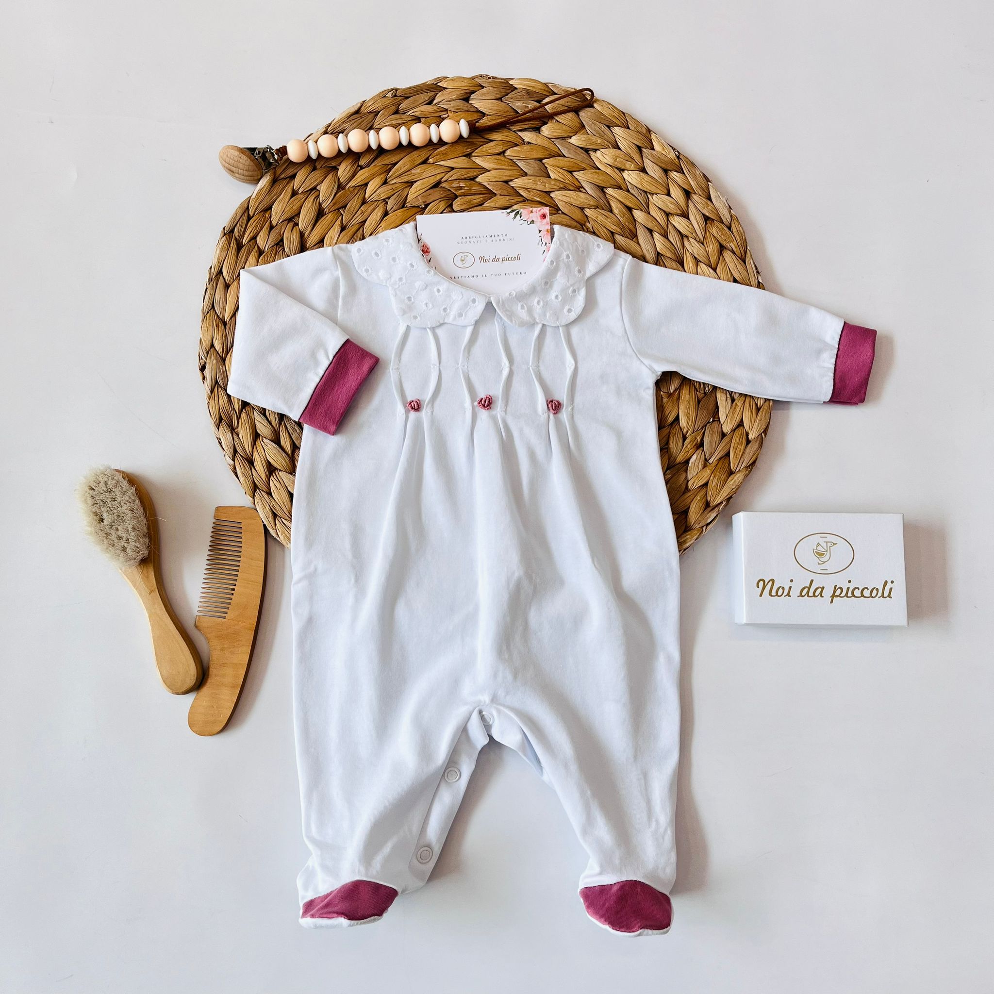 TUTINA 100 % COTONE BIANCO - Noi da piccoli