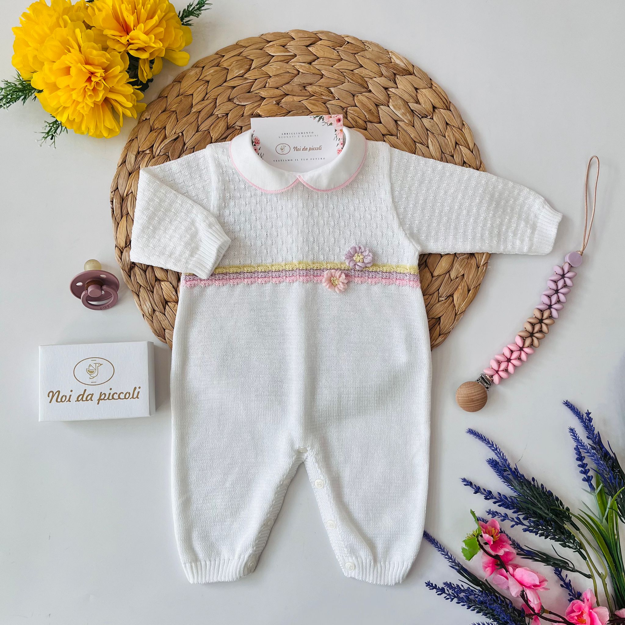 TUTINA 100 % COTONE Bianco - Noi da piccoli