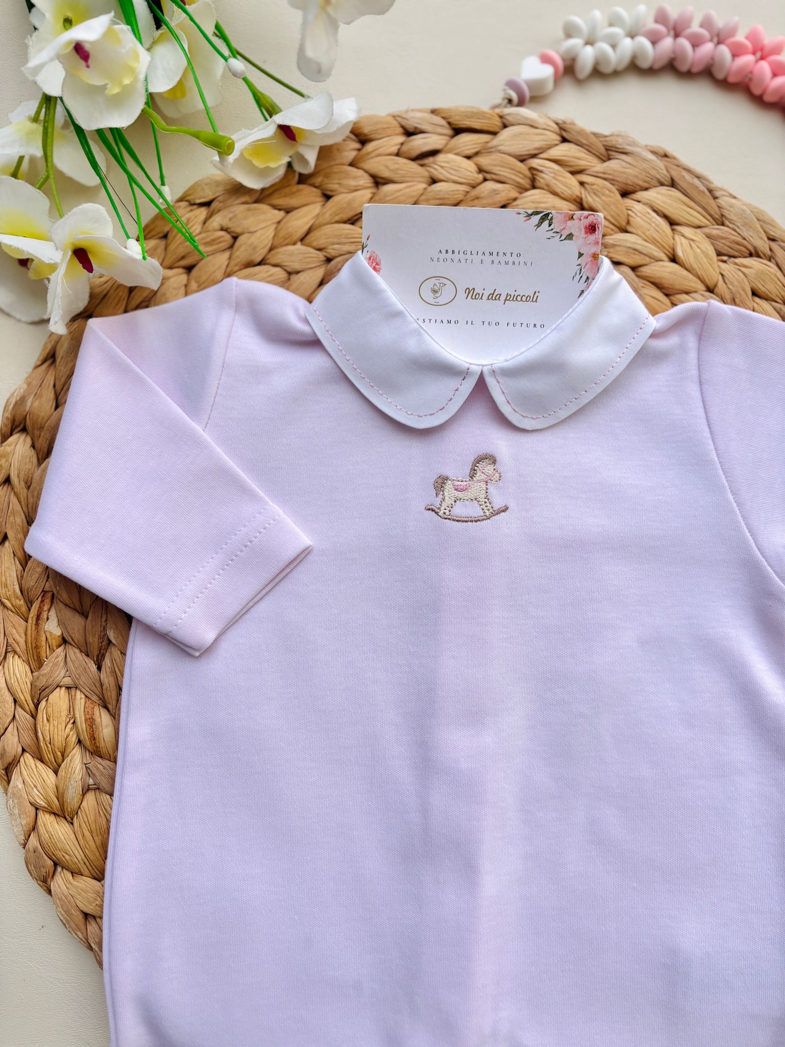 TUTINA 100 % COTONE ROSA - Noi da piccoli