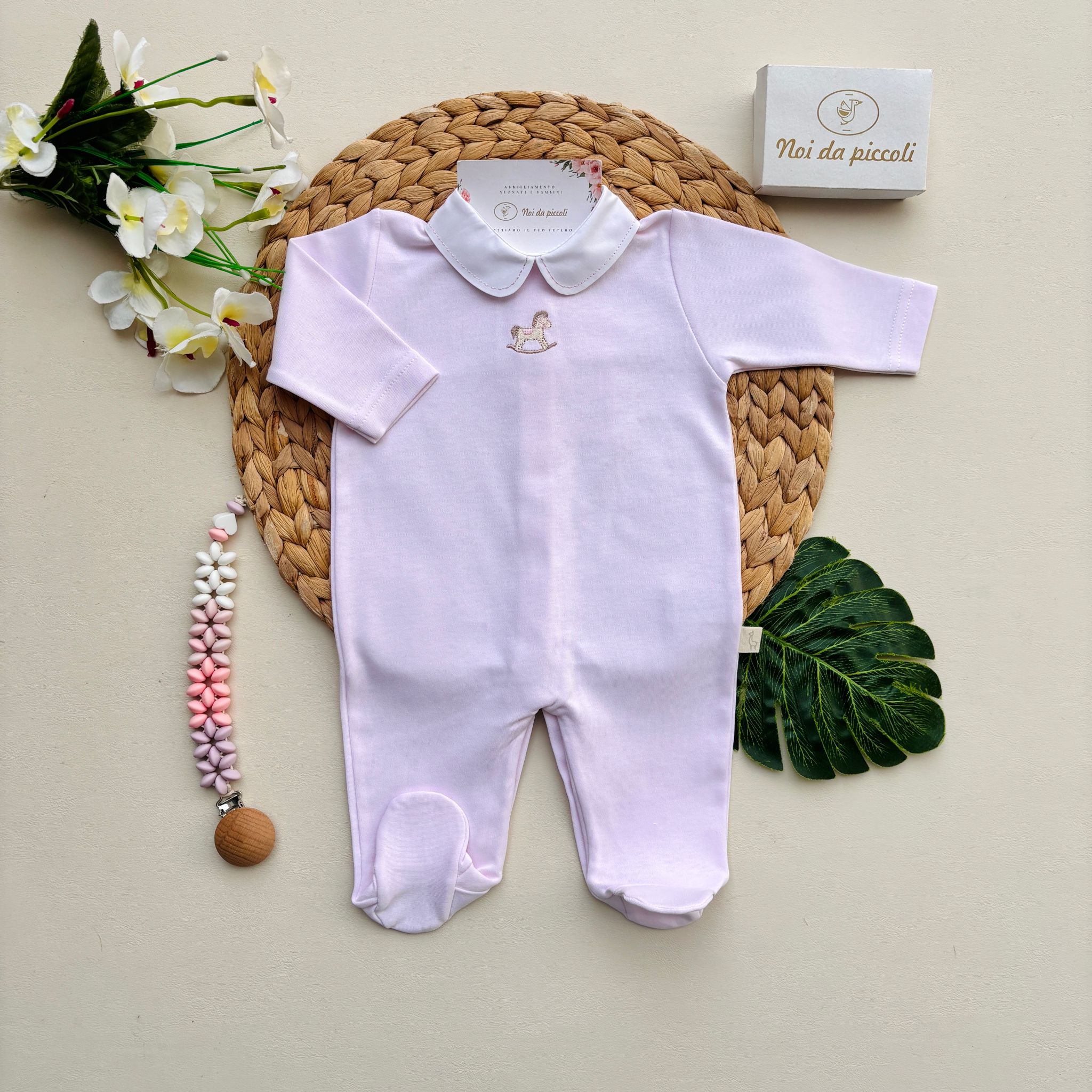 TUTINA 100 % COTONE ROSA - Noi da piccoli