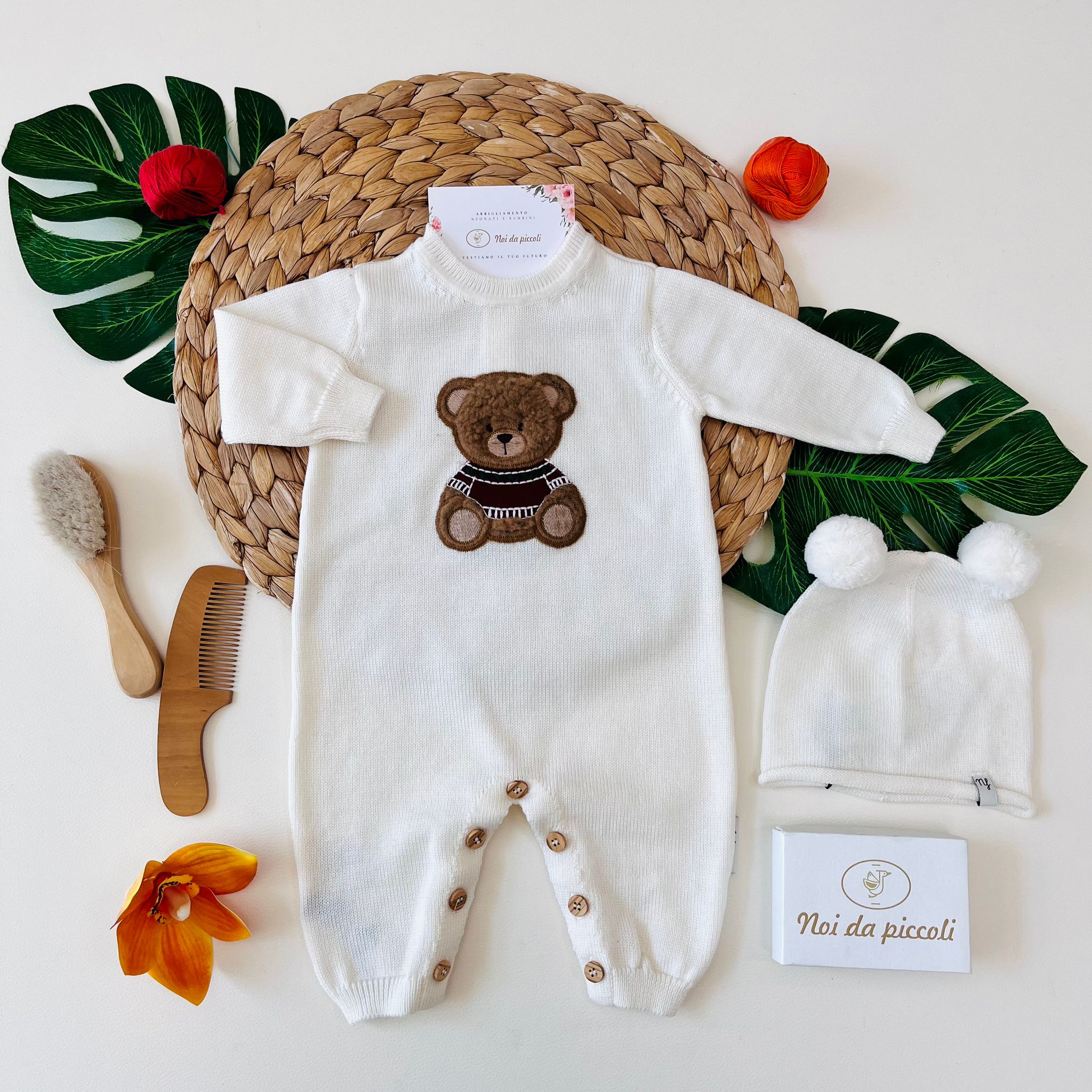 TUTINA 100% PURA LANA MERINO EXTRAFINE ECRU - Noi da piccoli