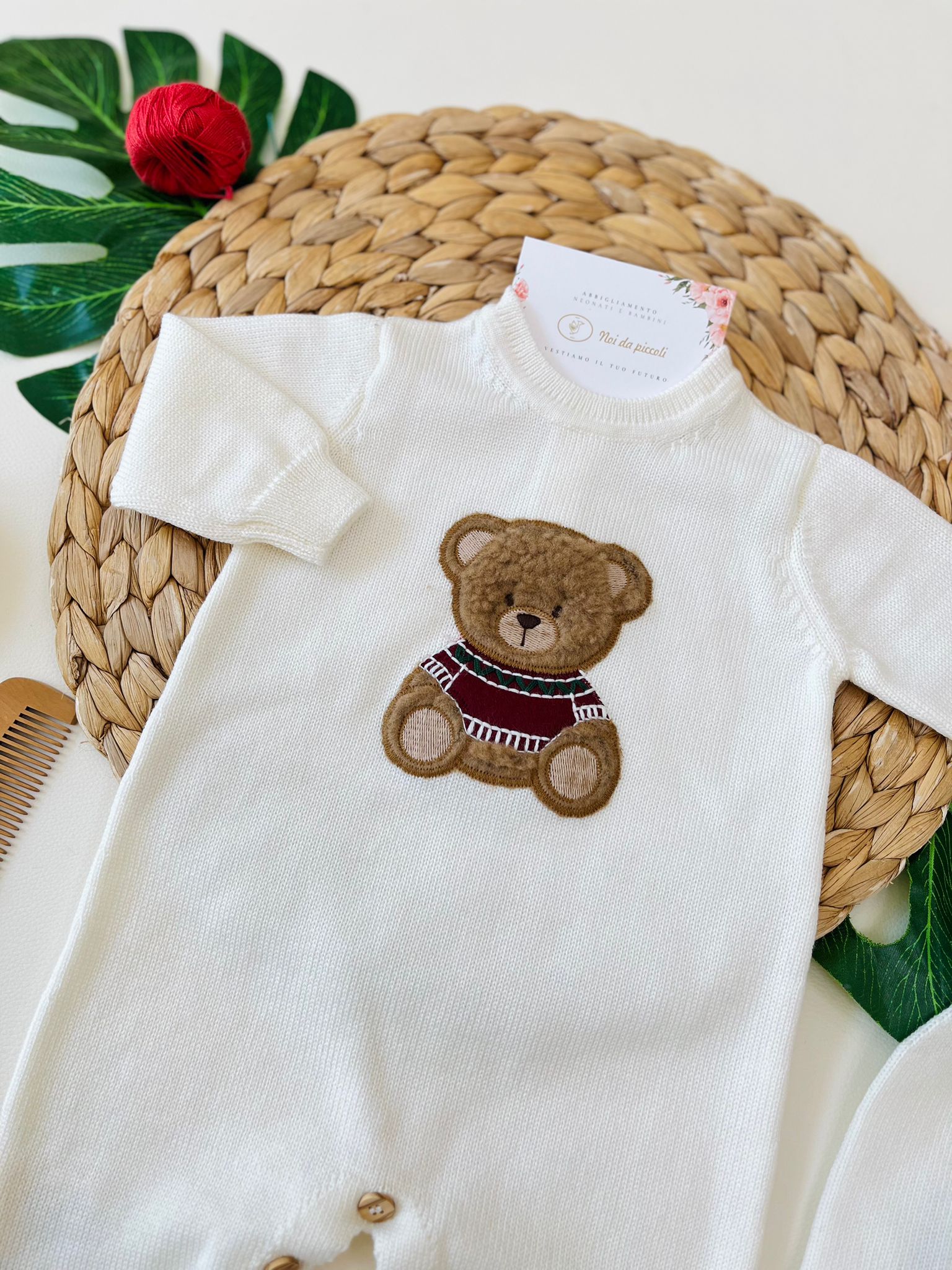 TUTINA 100% PURA LANA MERINO EXTRAFINE ECRU - Noi da piccoli