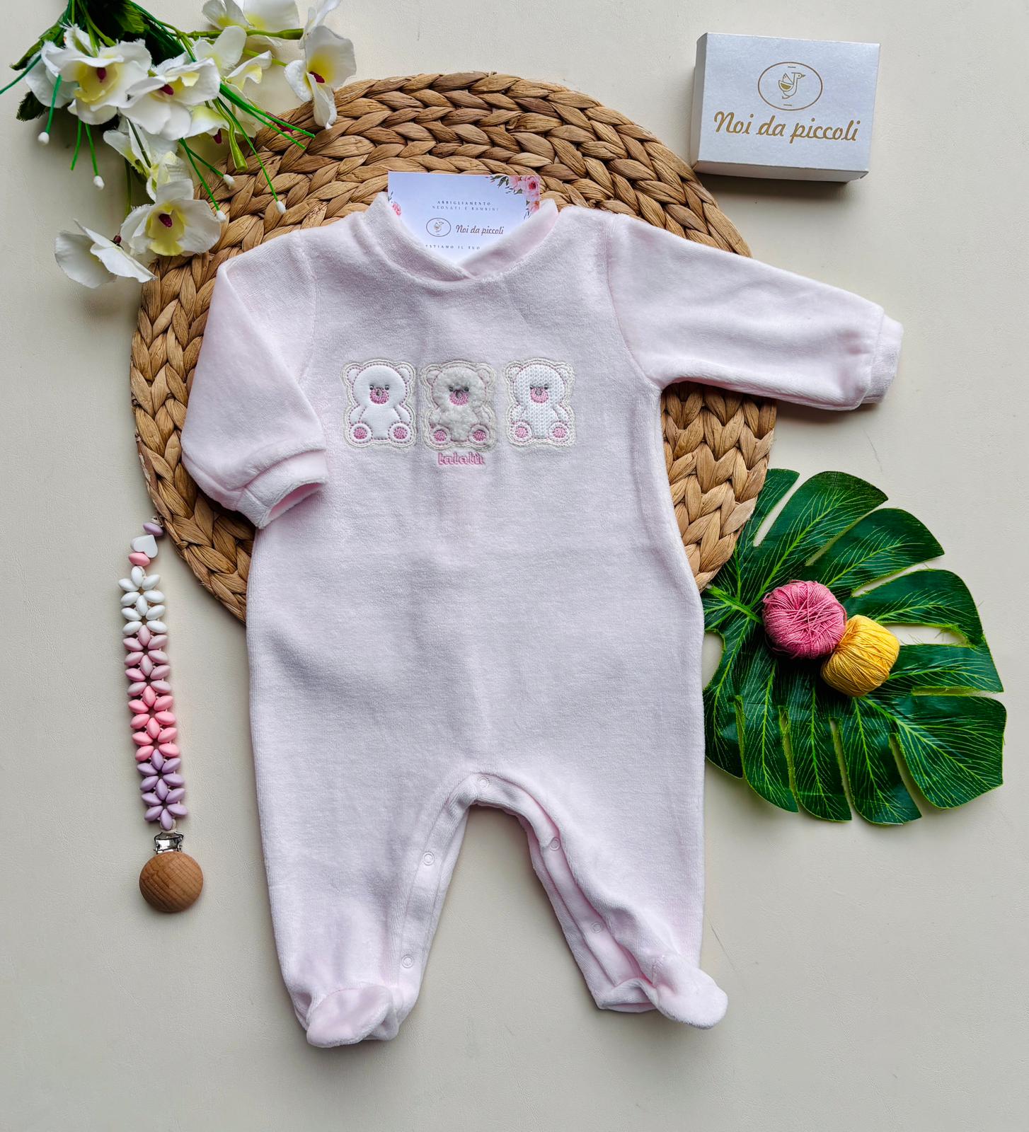 TUTINA 3 ORSETTI CINIGLIA ROSA - Noi da piccoli