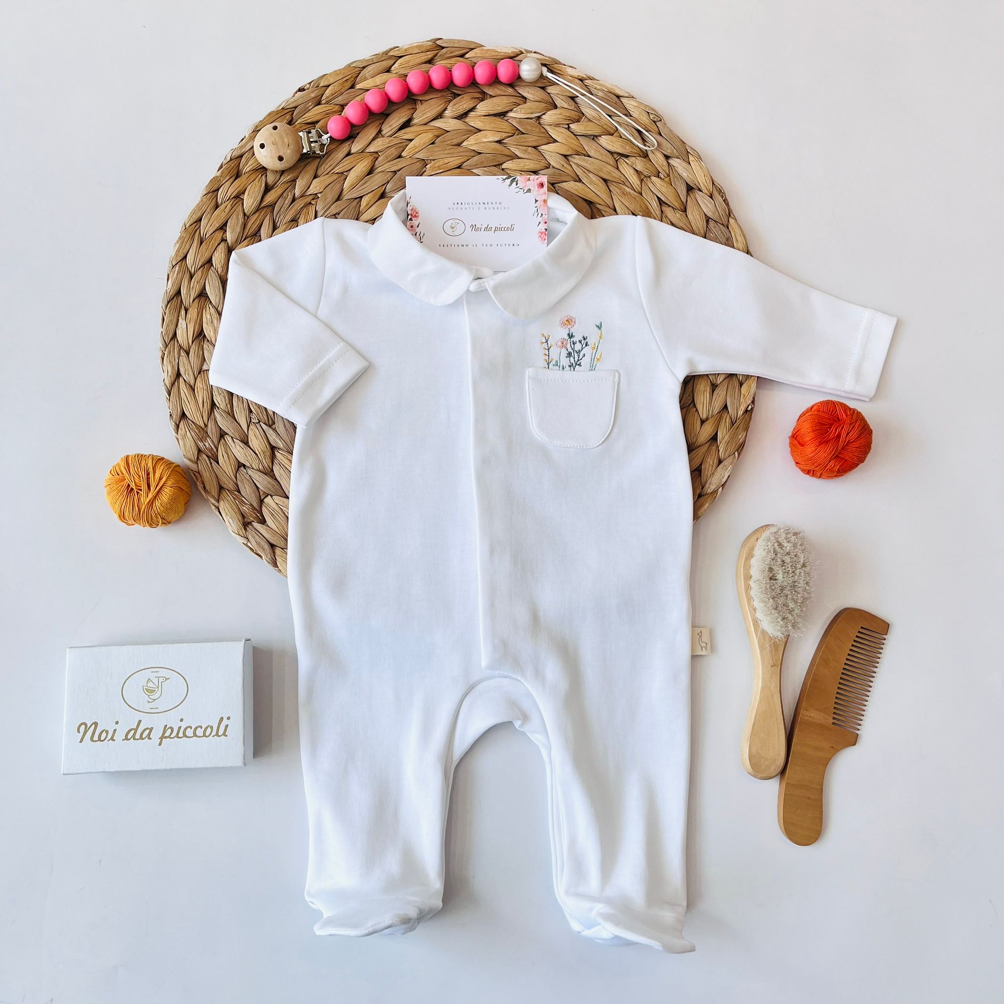 TUTINA ANTIPANICO 100 % COTONE BIANCO - Noi da piccoli