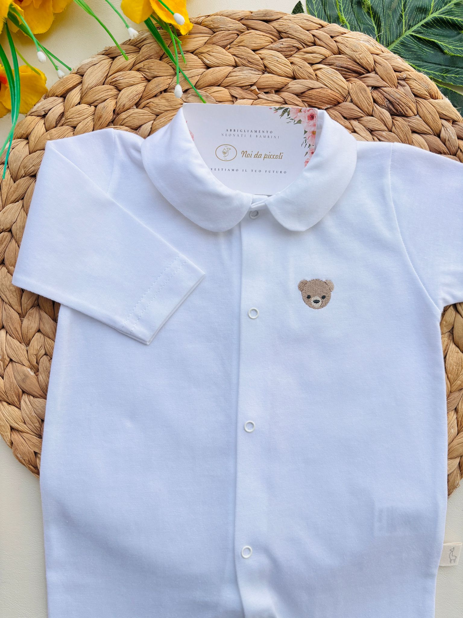 TUTINA ANTIPANICO 100 % COTONE BIANCO - Noi da piccoli