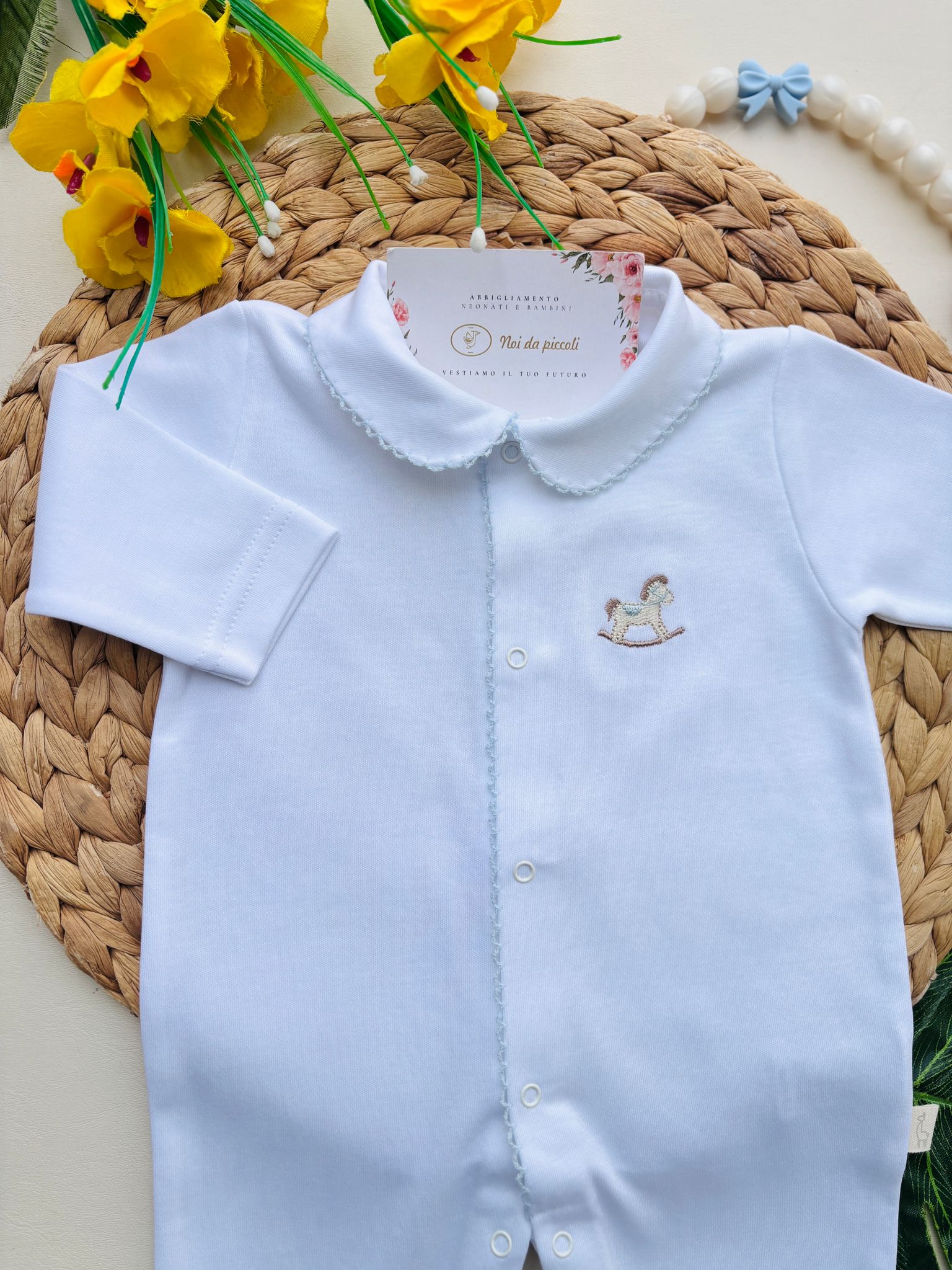TUTINA ANTIPANICO 100 % COTONE BIANCO - Noi da piccoli