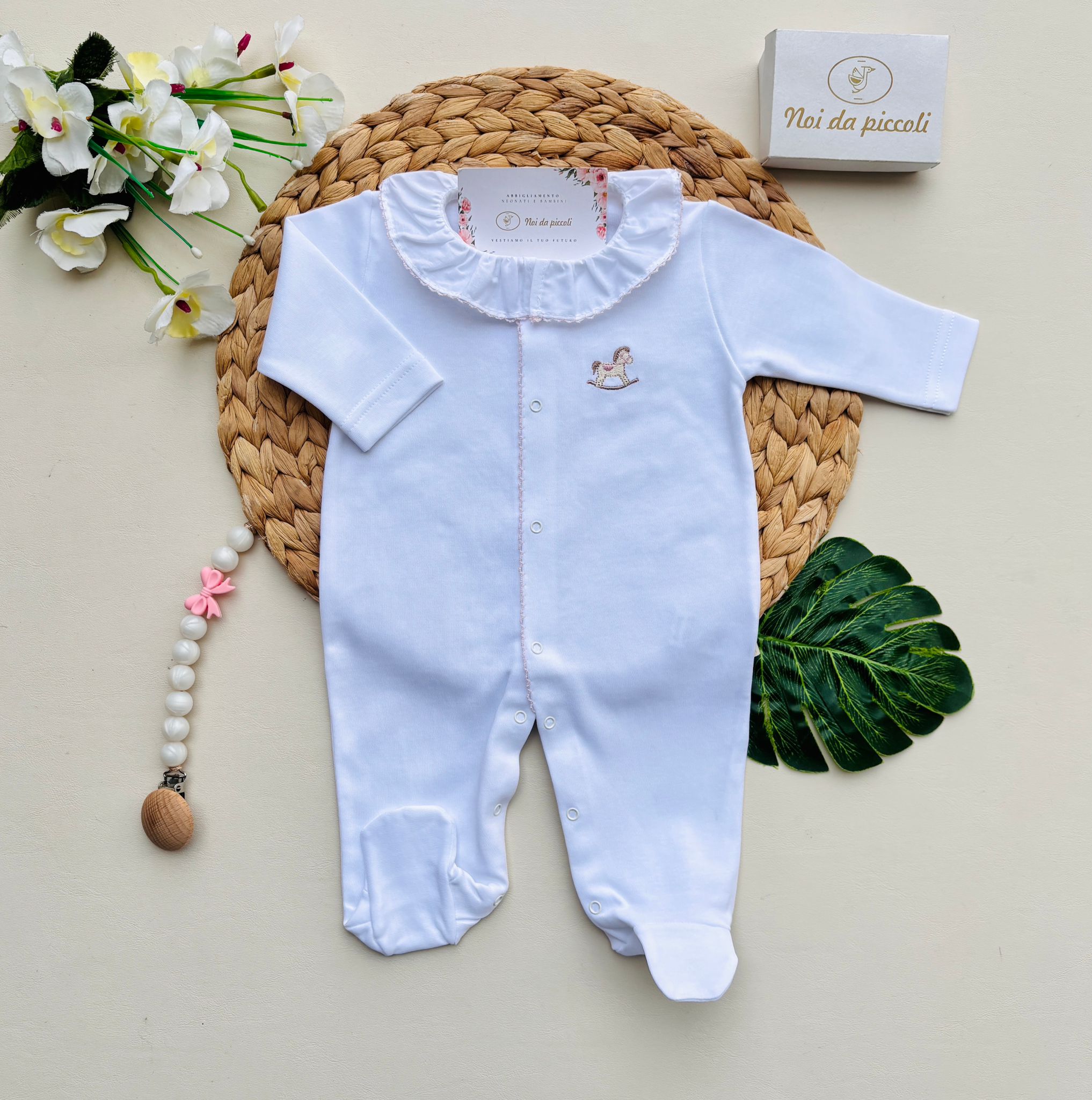 TUTINA ANTIPANICO 100 % COTONE BIANCO - Noi da piccoli
