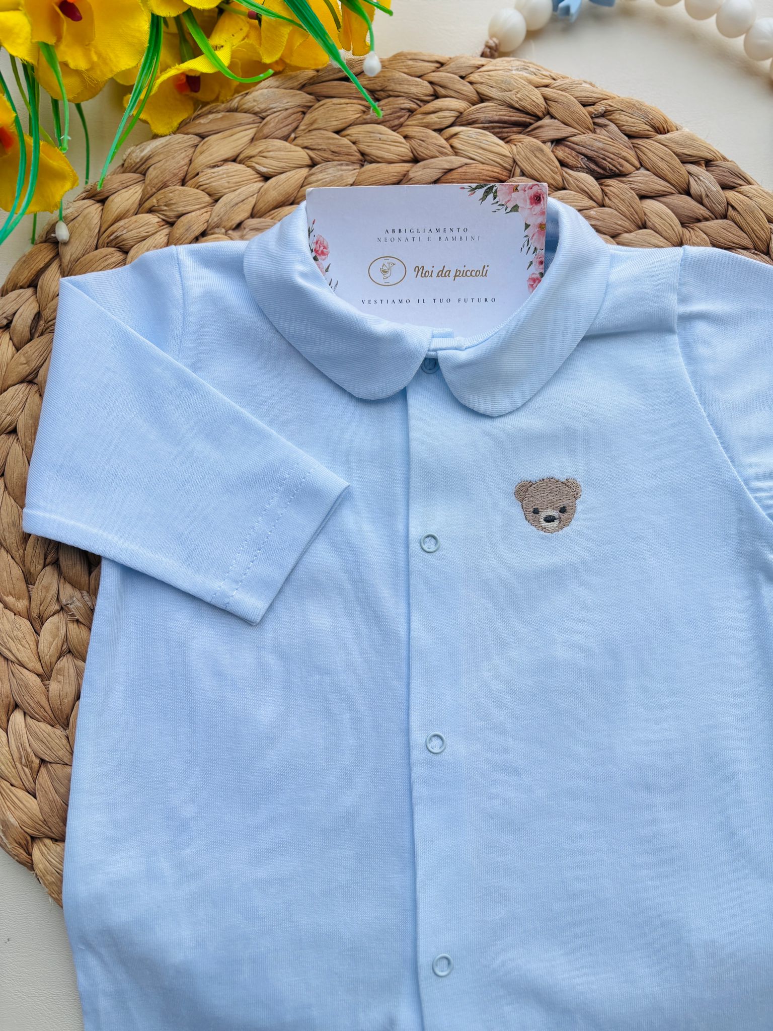 TUTINA ANTIPANICO 100 % COTONE CIELO - Noi da piccoli