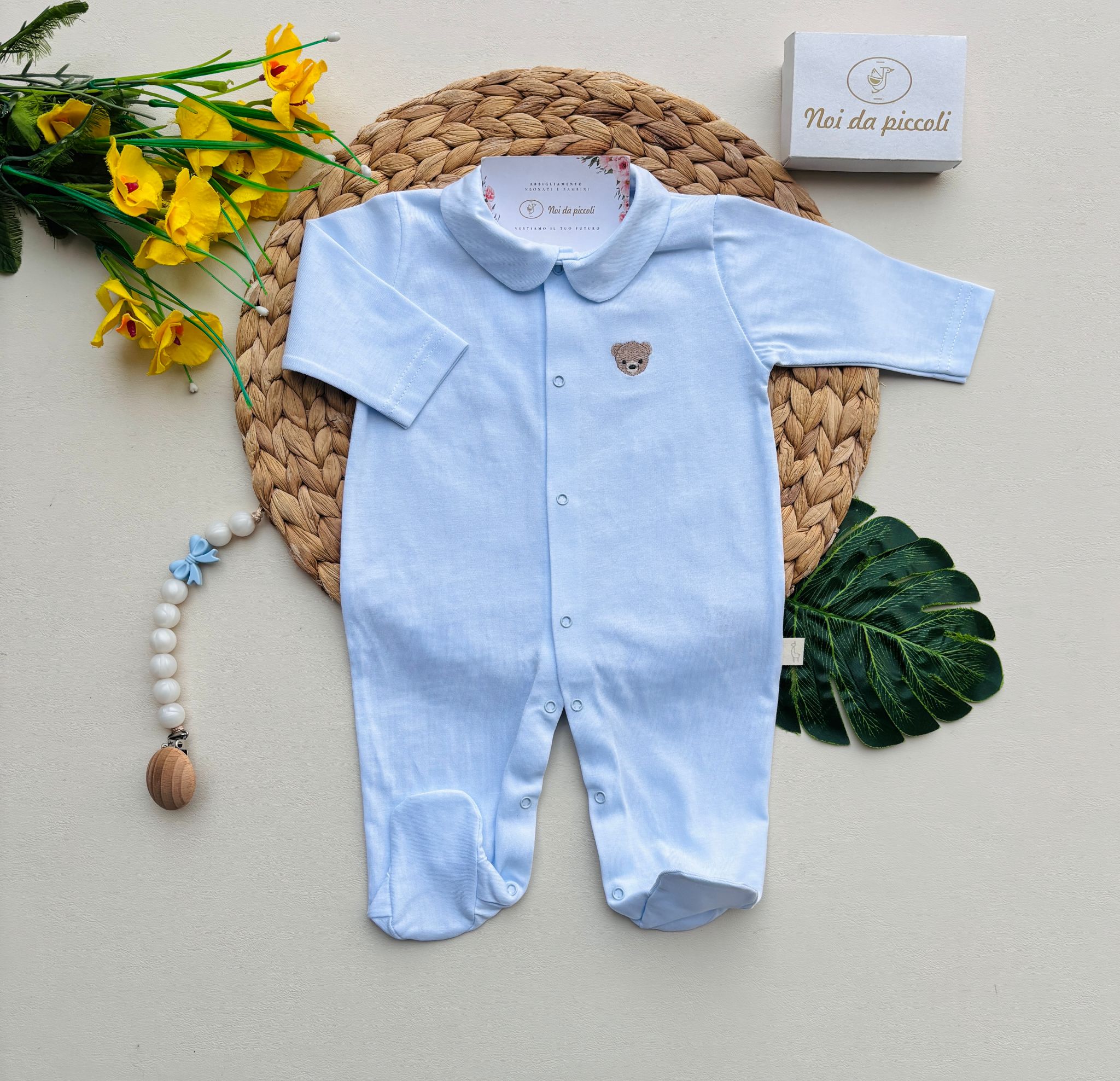 TUTINA ANTIPANICO 100 % COTONE CIELO - Noi da piccoli