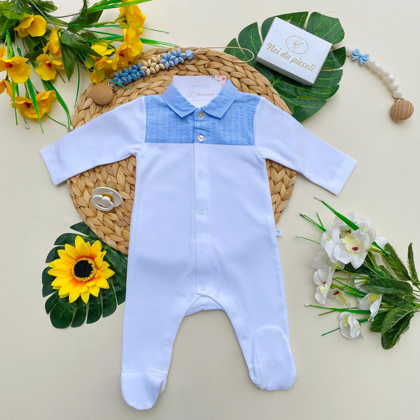 TUTINA ANTIPANICO BIANCO - CIELO A QUADRONI - Noi da piccoli