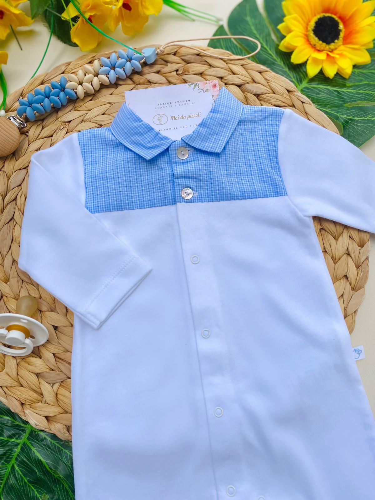 TUTINA ANTIPANICO BIANCO - CIELO A QUADRONI - Noi da piccoli