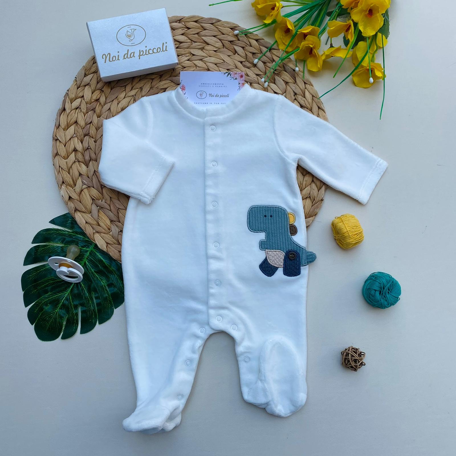 TUTINA ANTIPANICO CON DINOSAURO CINIGLIA BIANCO - Noi da piccoli