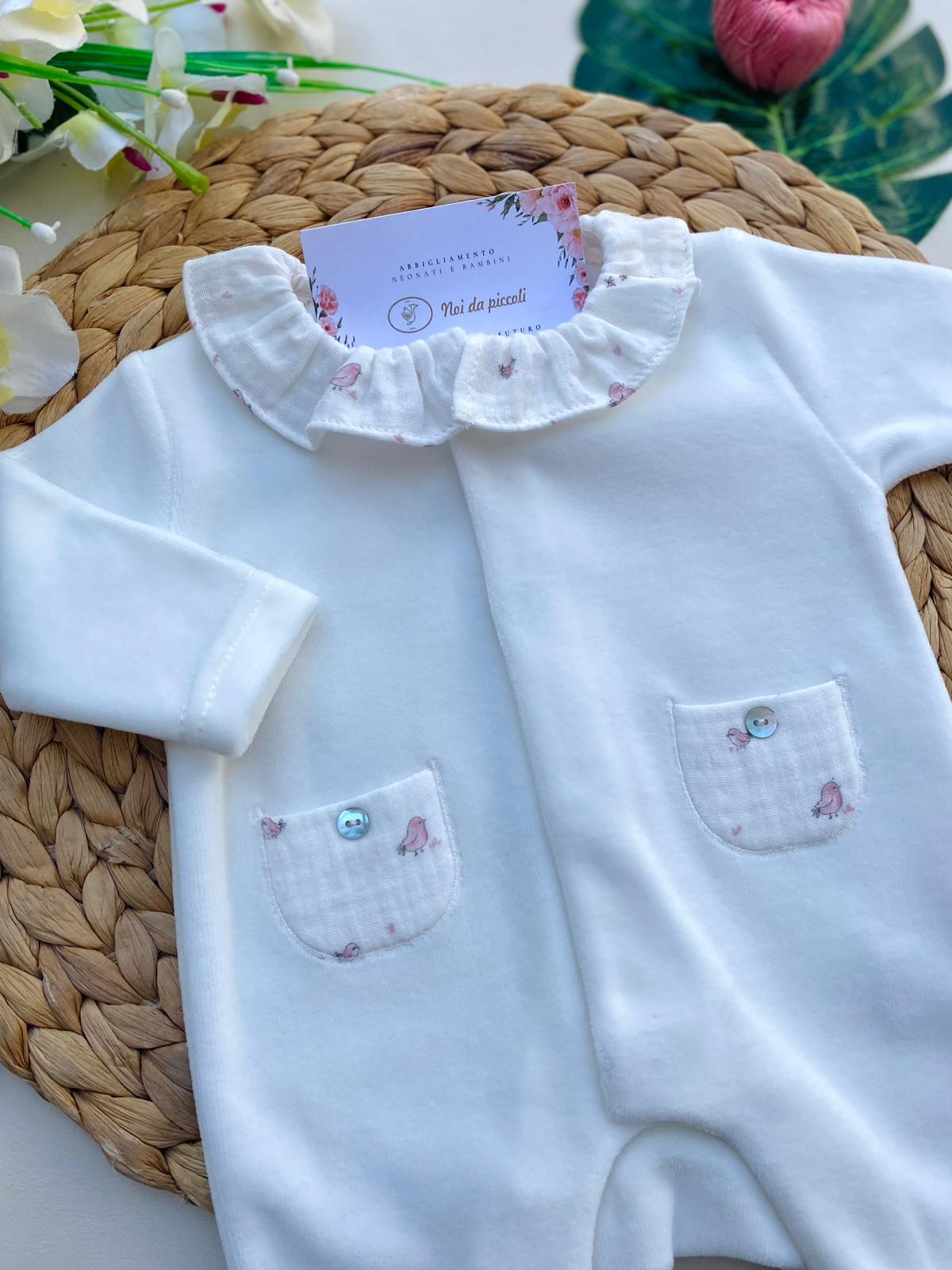 TUTINA ANTIPANICO CON DISEGNINI CINIGLIA BIANCO - Noi da piccoli