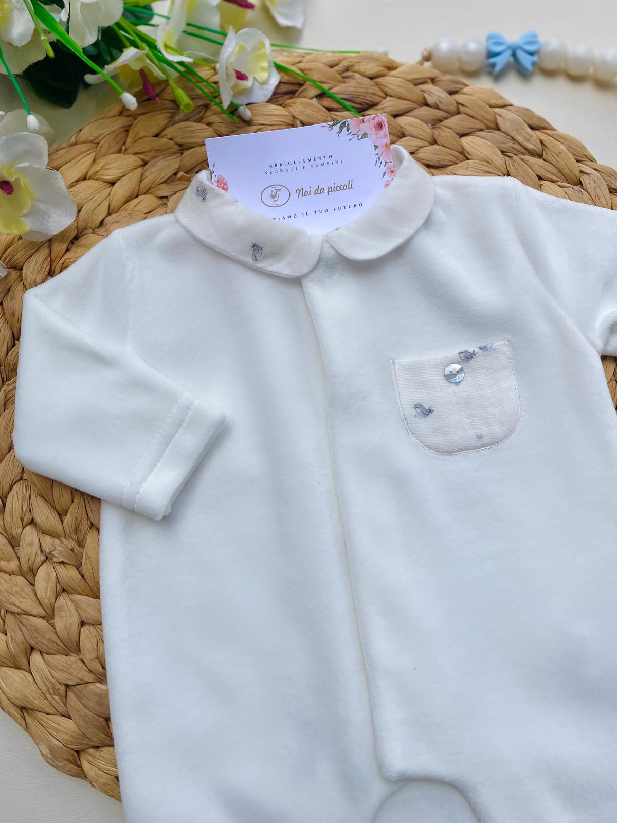 TUTINA ANTIPANICO CON DISEGNINI CINIGLIA BIANCO - Noi da piccoli