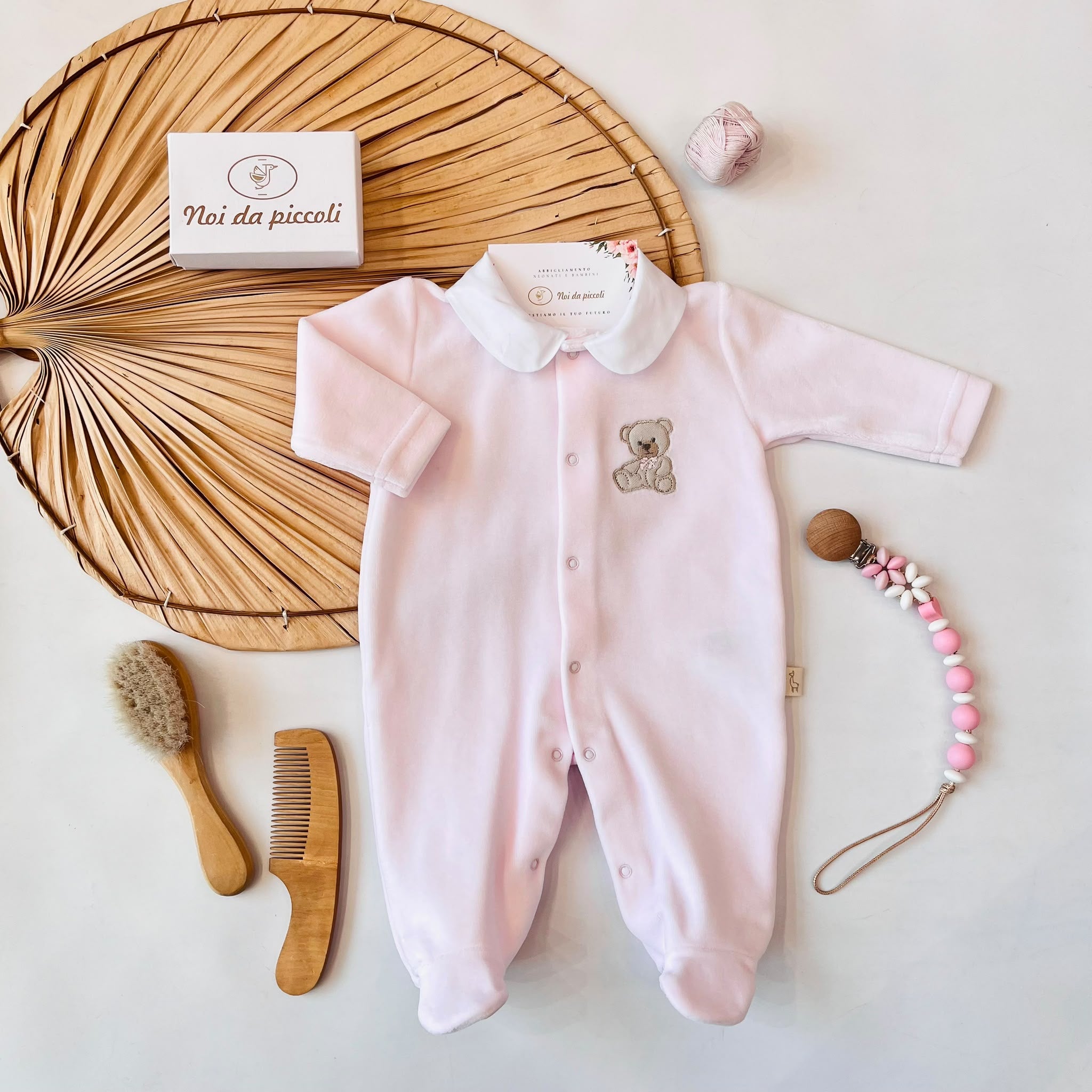 TUTINA ANTIPANICO IN CINIGLIA CON ORSETTO ROSA - Noi da piccoli