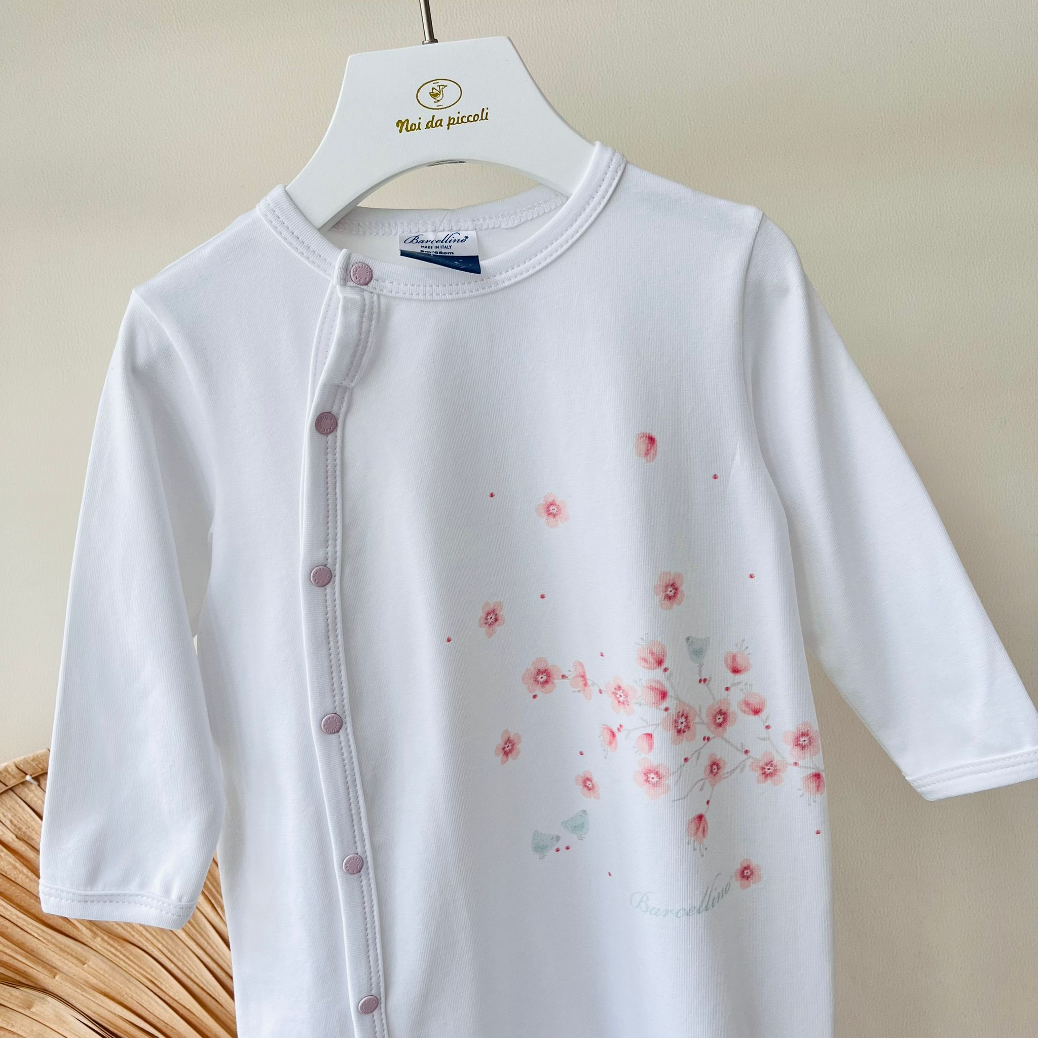 TUTINA ANTIPANICO IN COTONE BIANCO - Noi da piccoli