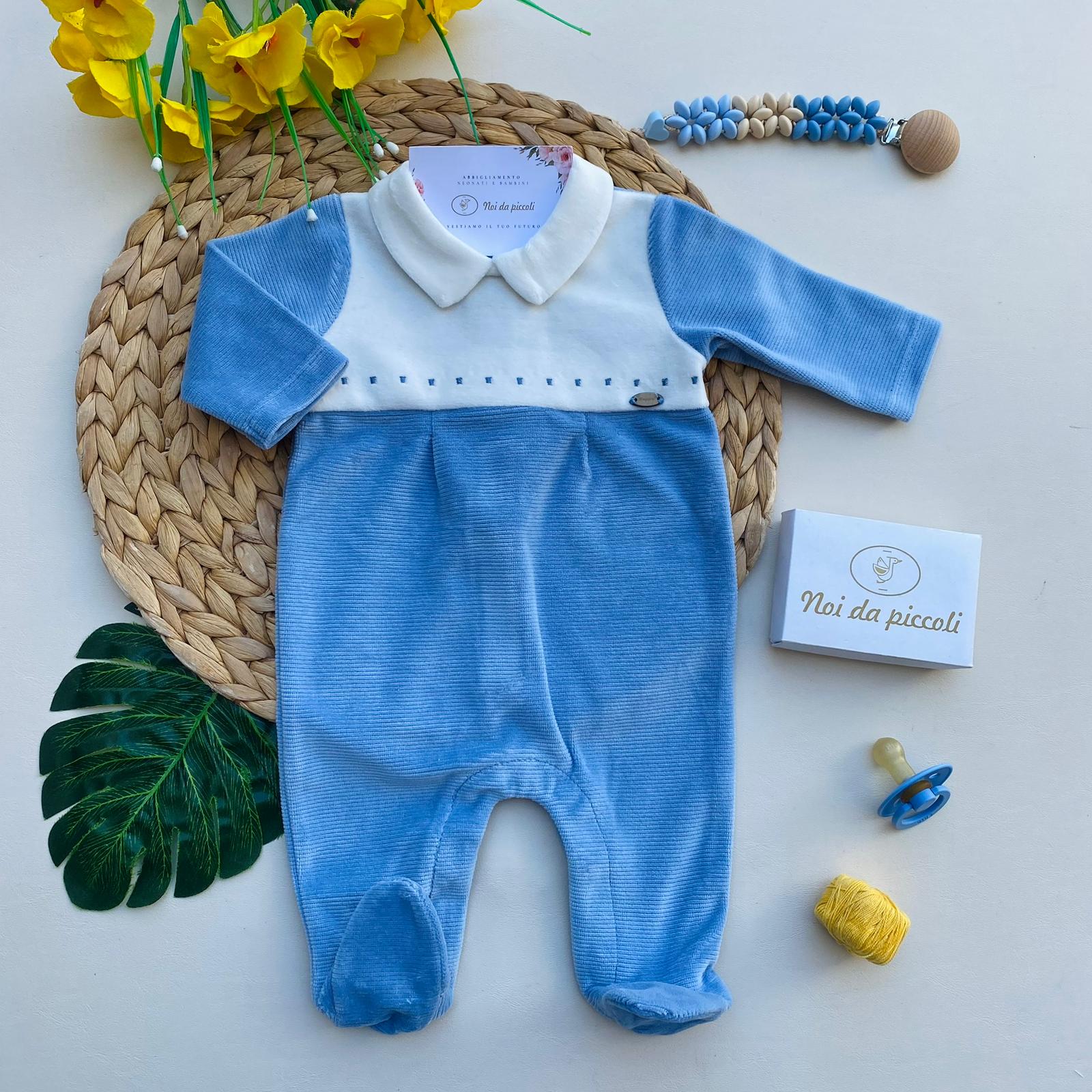 TUTINA BICOLOR CINIGLIA CIELO NUBE - Noi da piccoli