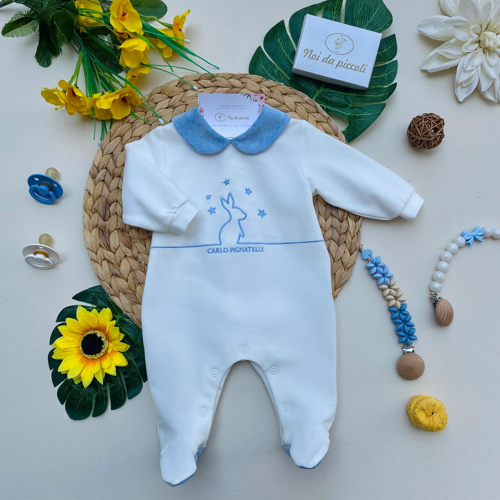 TUTINA caldo cotone BIANCO - CIELO - Noi da piccoli