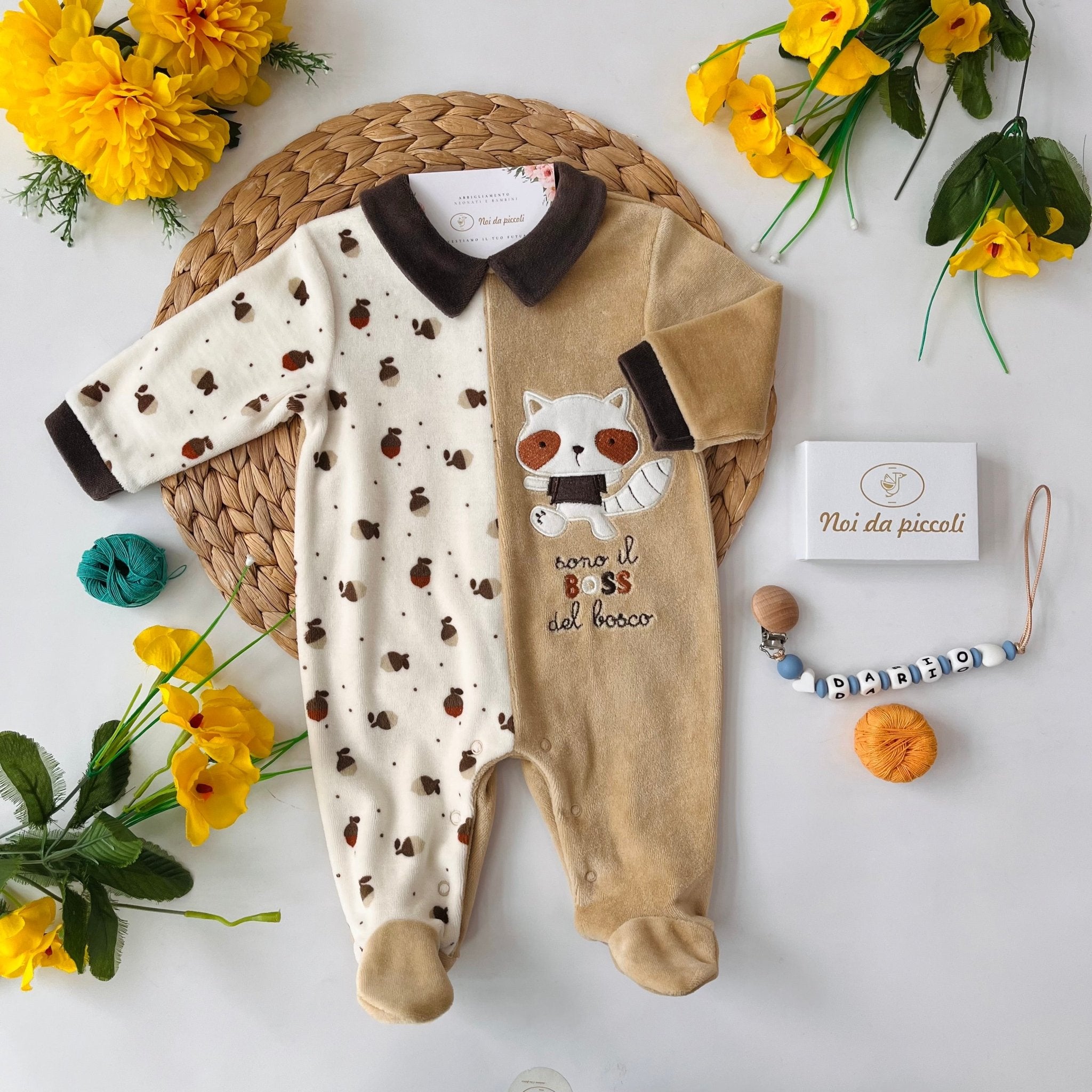 TUTINA CINIGLIA BEIGE PIGNETTA E TASSO - Noi da piccoli