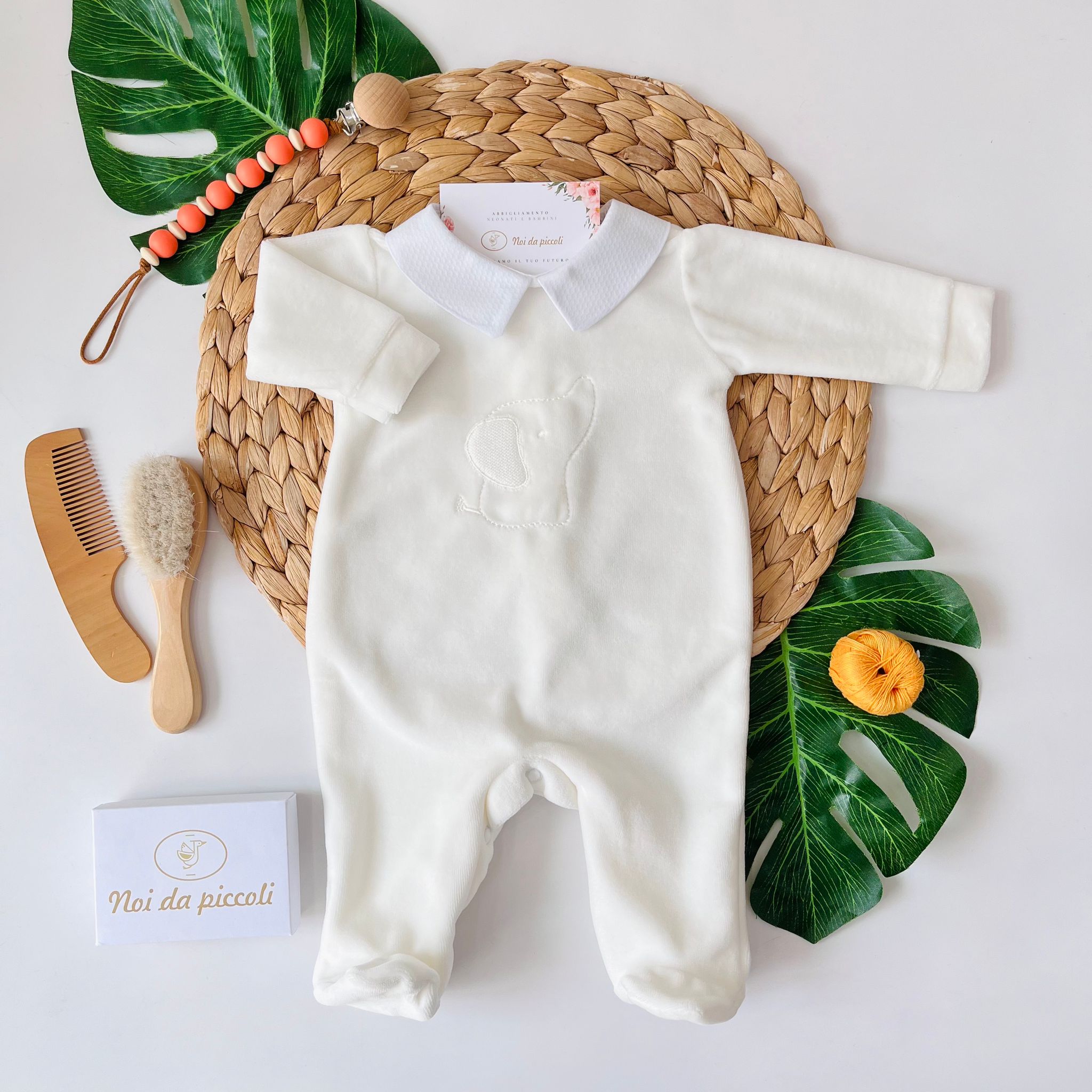 TUTINA CINIGLIA ELEFANTINO PANNA - Noi da piccoli