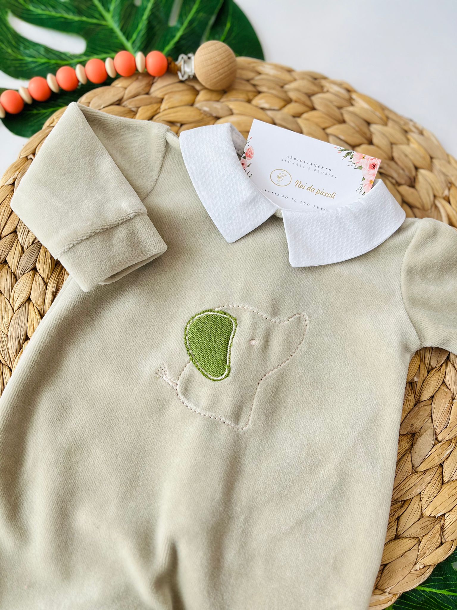 TUTINA CINIGLIA ELEFANTINO TORTORA SALVIA - Noi da piccoli