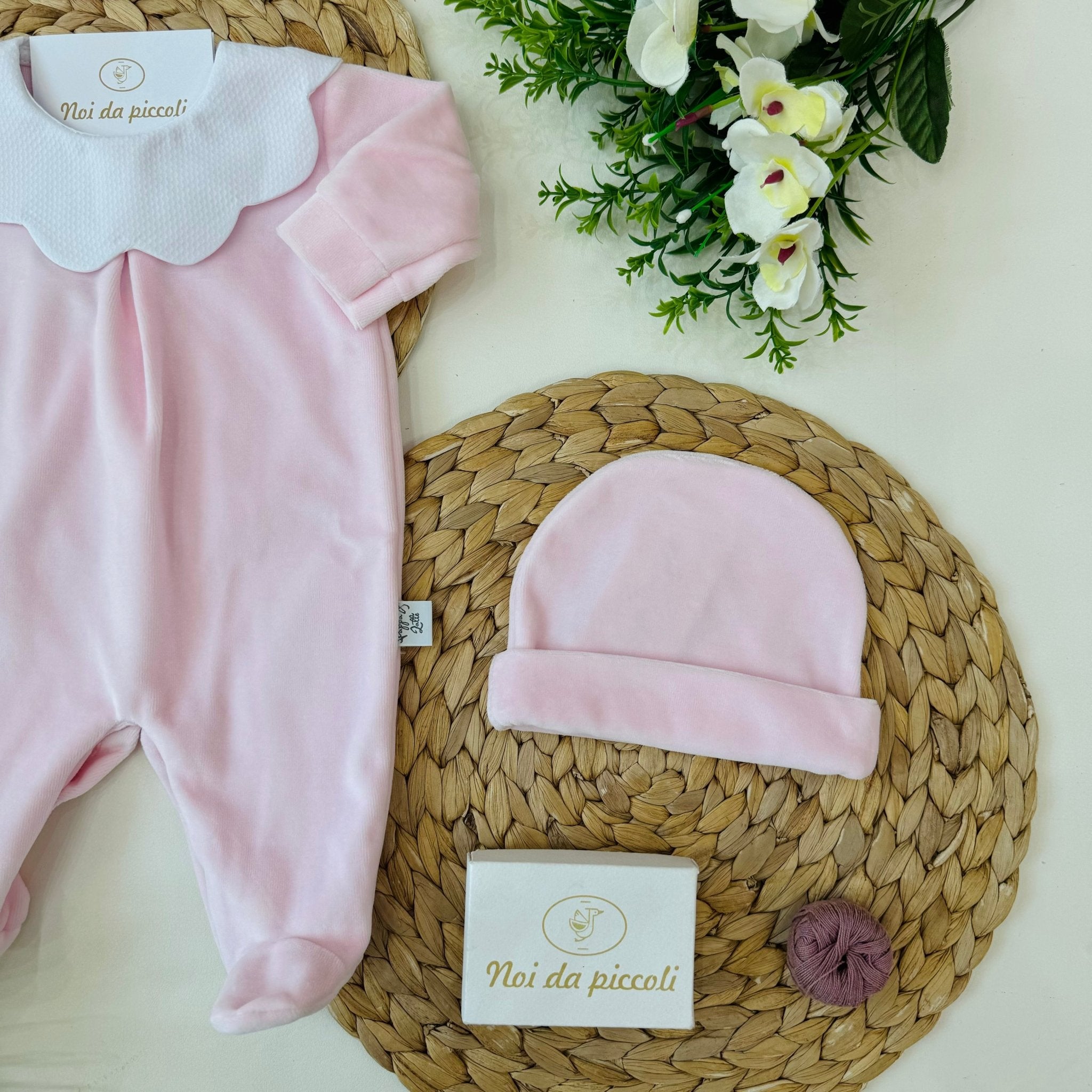 TUTINA CINIGLIA ROSA BABY COLLO ORLATO - Noi da piccoli