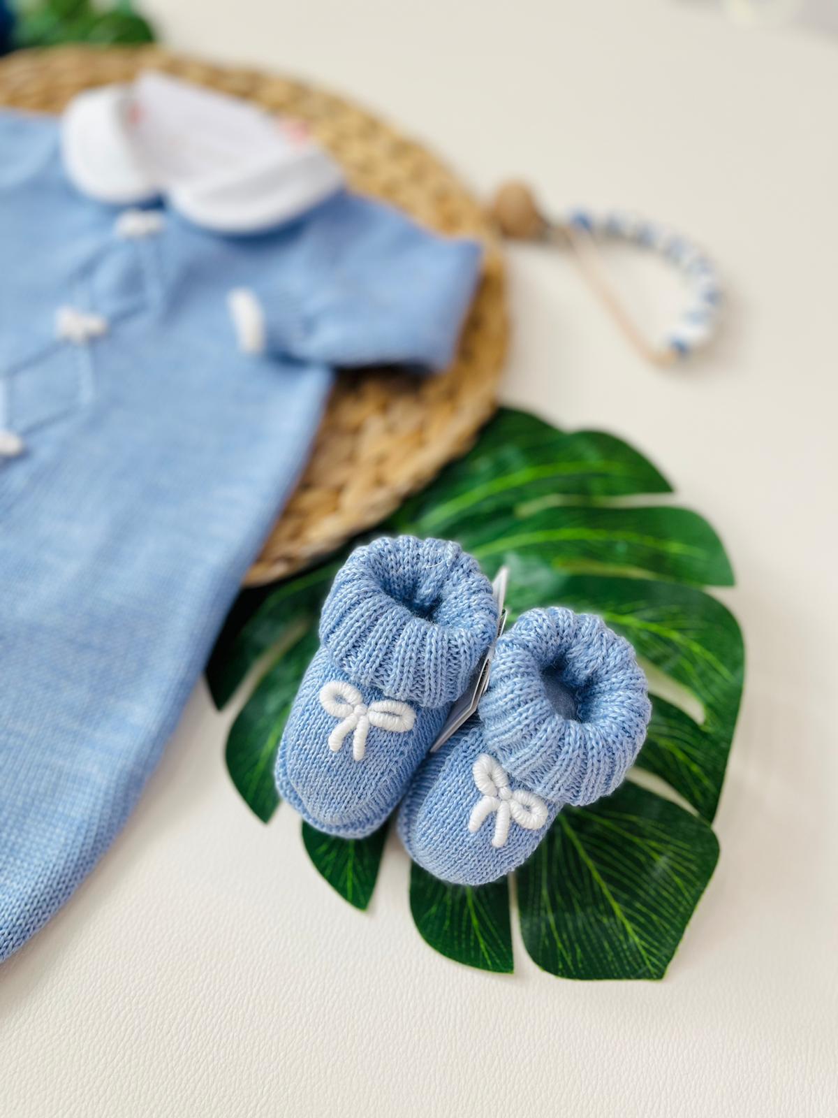 TUTINA CON BABBUCCE 100% lana merino extrafine SUGAR - Noi da piccoli